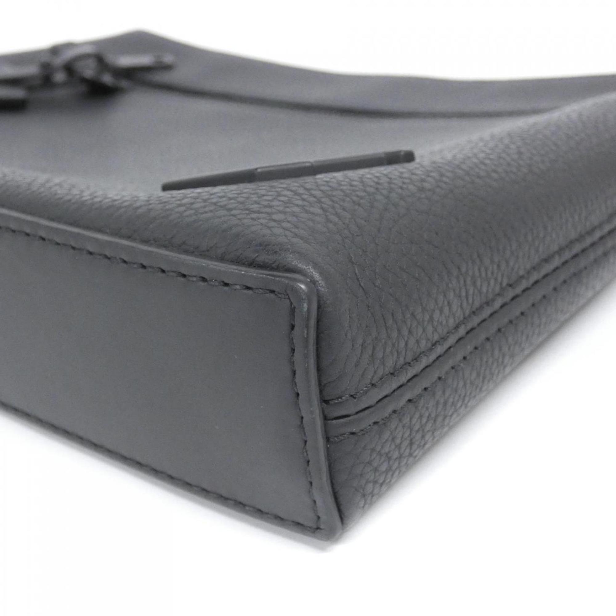 Louis Vuitton Black Leather Handbag Pouch (Pre-Owned)