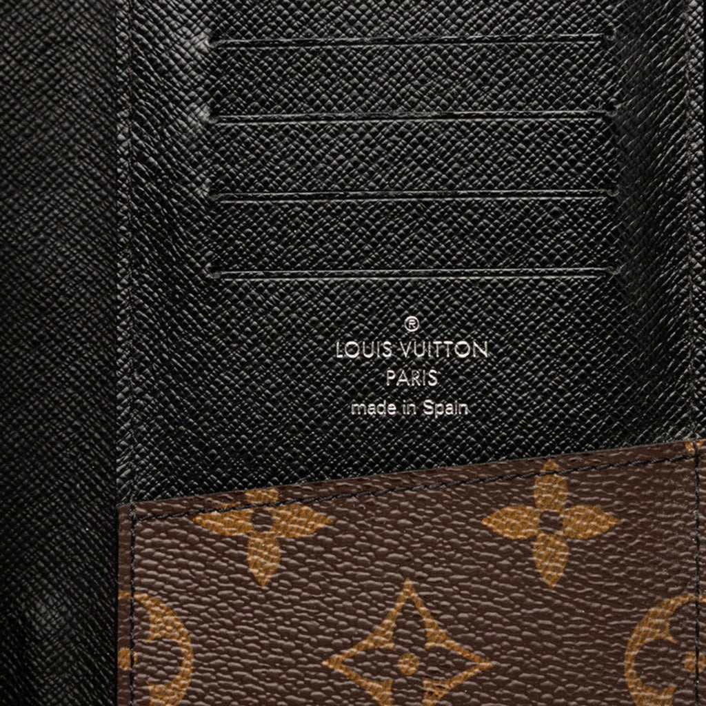 Louis Vuitton Black Brown Noir Pvc Leather Long Wallet (Bi-Fold) (Pre-Owned)
