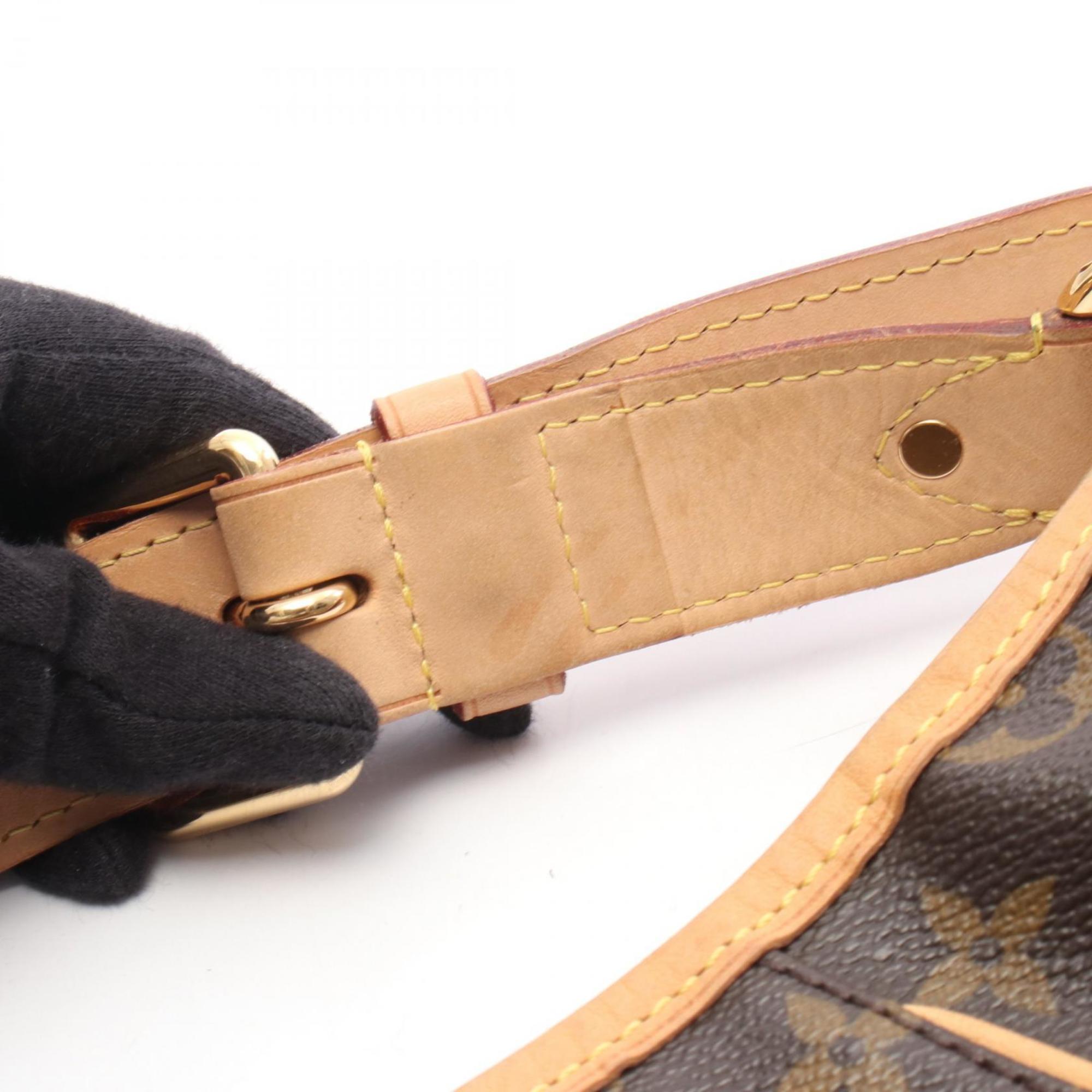Louis Vuitton Brown Coated Canvas Leather Shoulder Bag (Pre-Owned)