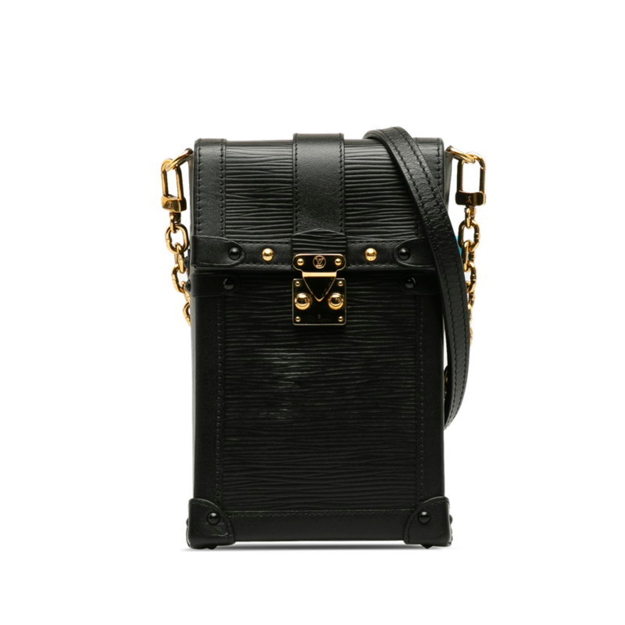 Louis Vuitton Black Noir Leather Shoulder Bag (Pre-Owned)