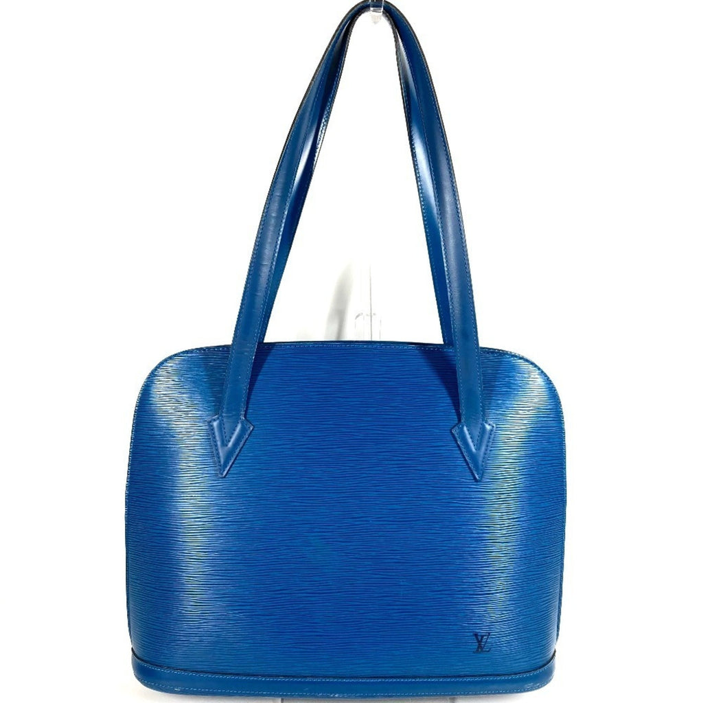 Louis Vuitton Blue Toledo Blue Epi Leather Shoulder Bag Tote Bag (Pre-Owned)