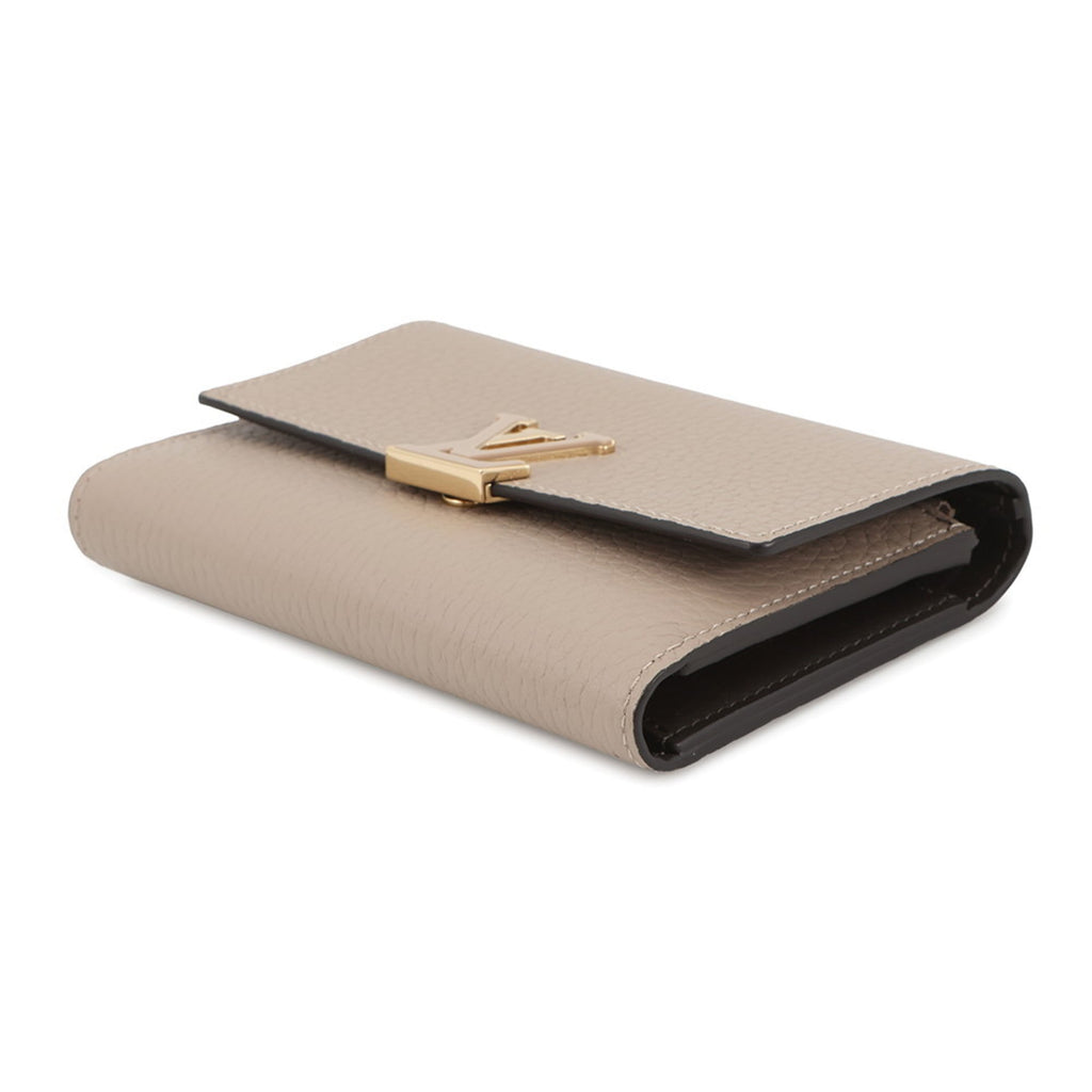 Louis Vuitton Galle Leather Wallet (Tri-Fold) (Pre-Owned)
