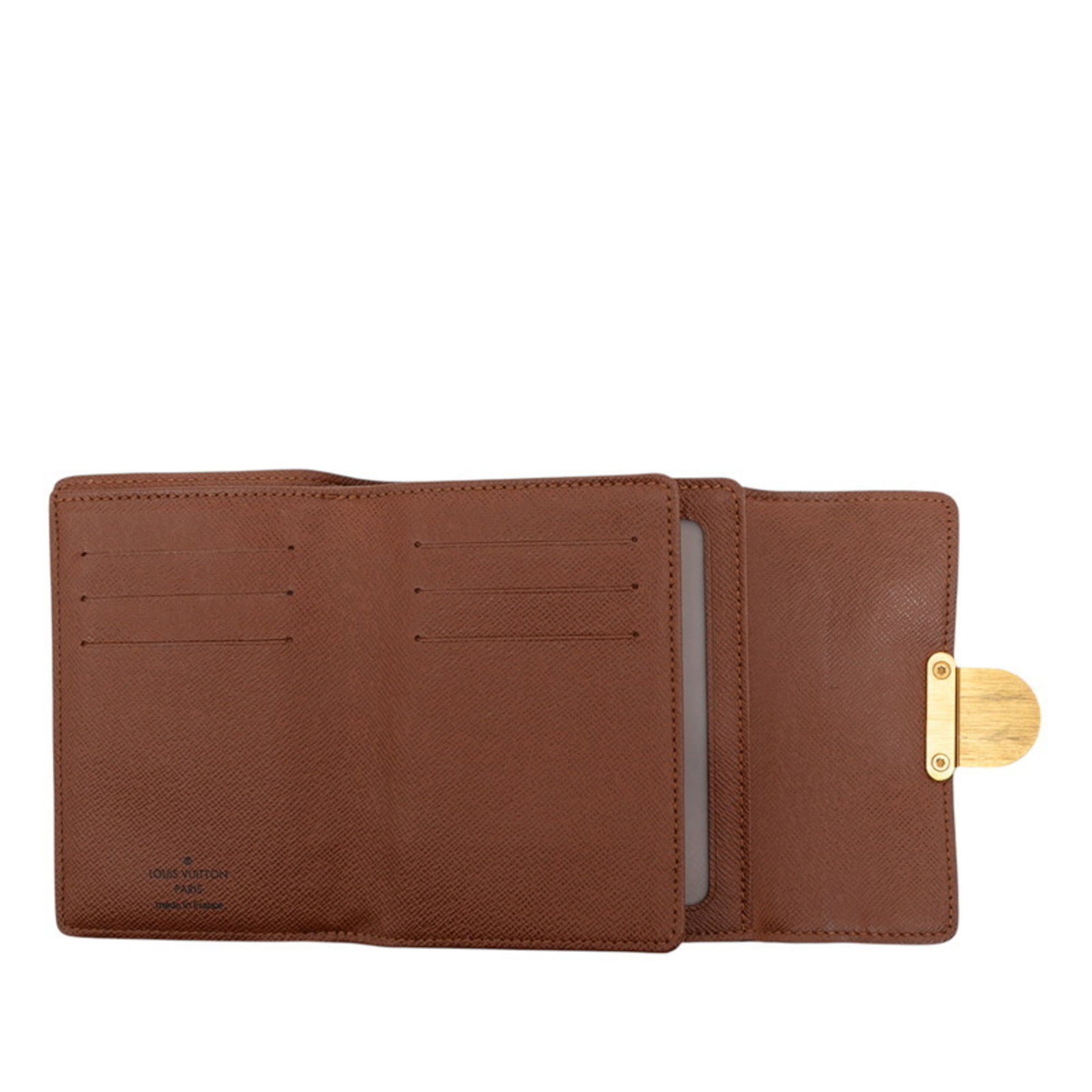 Louis Vuitton Brown Pvc Leather Wallet (Bi-Fold) (Pre-Owned)