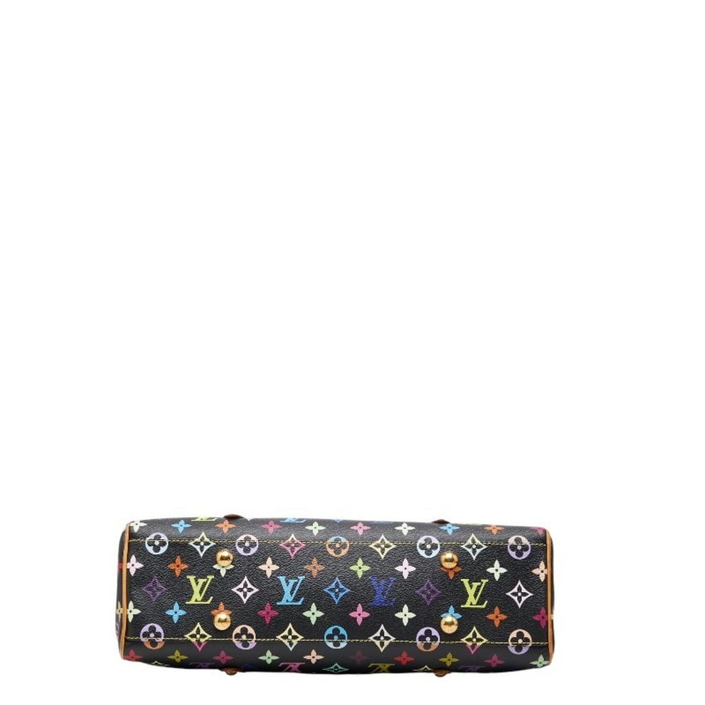 Louis Vuitton Black Multi-Color Pvc Leather Handbag Tote Bag (Pre-Owned)