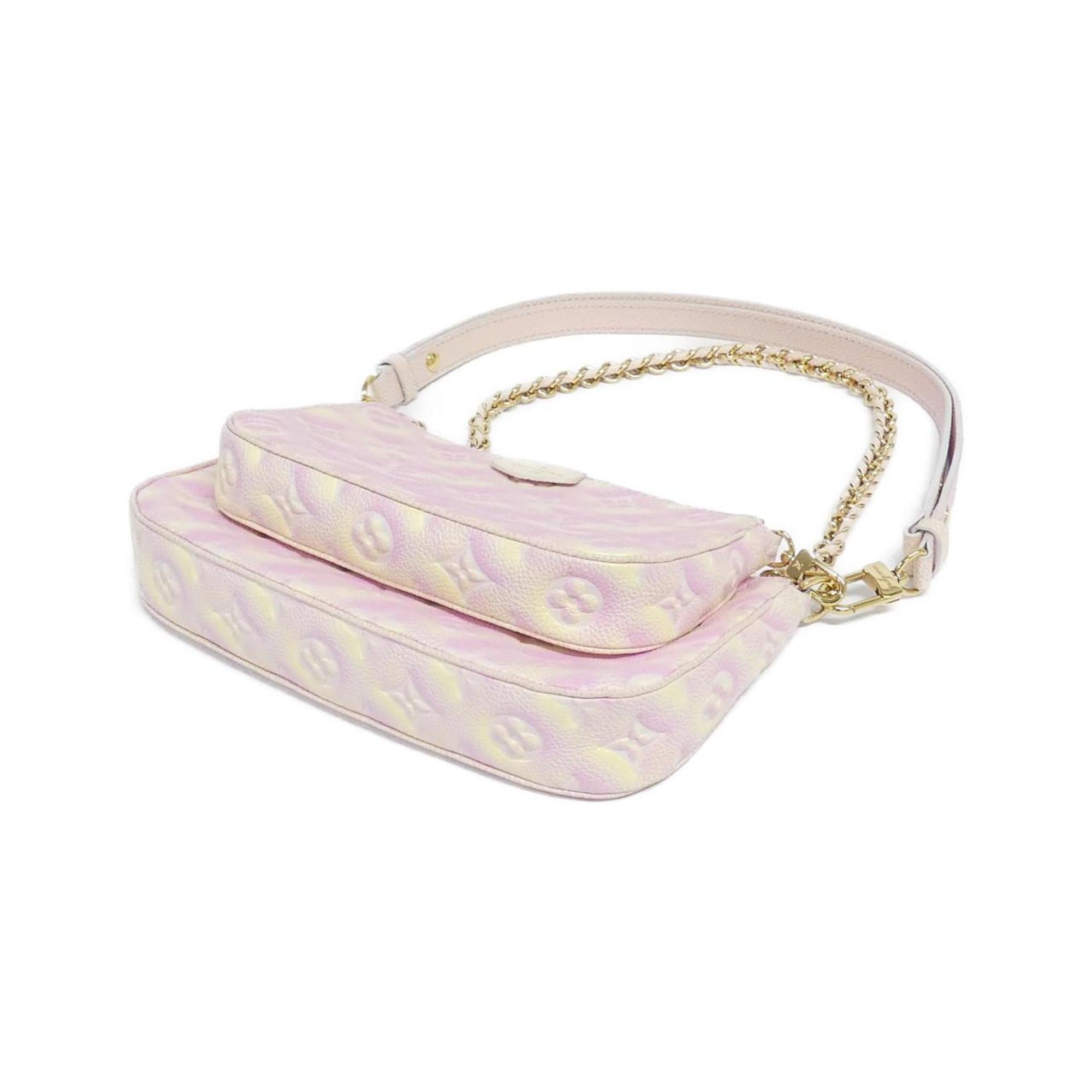 Louis Vuitton Light Pink Leather Pochette Shoulder Bag (Pre-Owned)