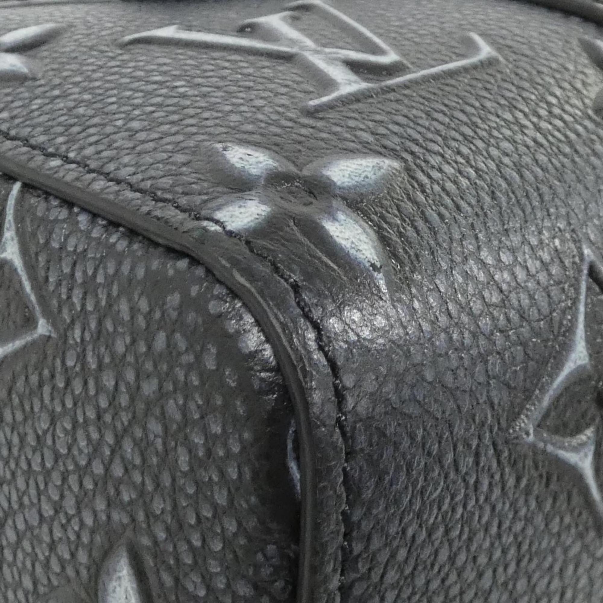 Louis Vuitton Charcoal Dark Gray Leather Shoulder Bag (Pre-Owned)