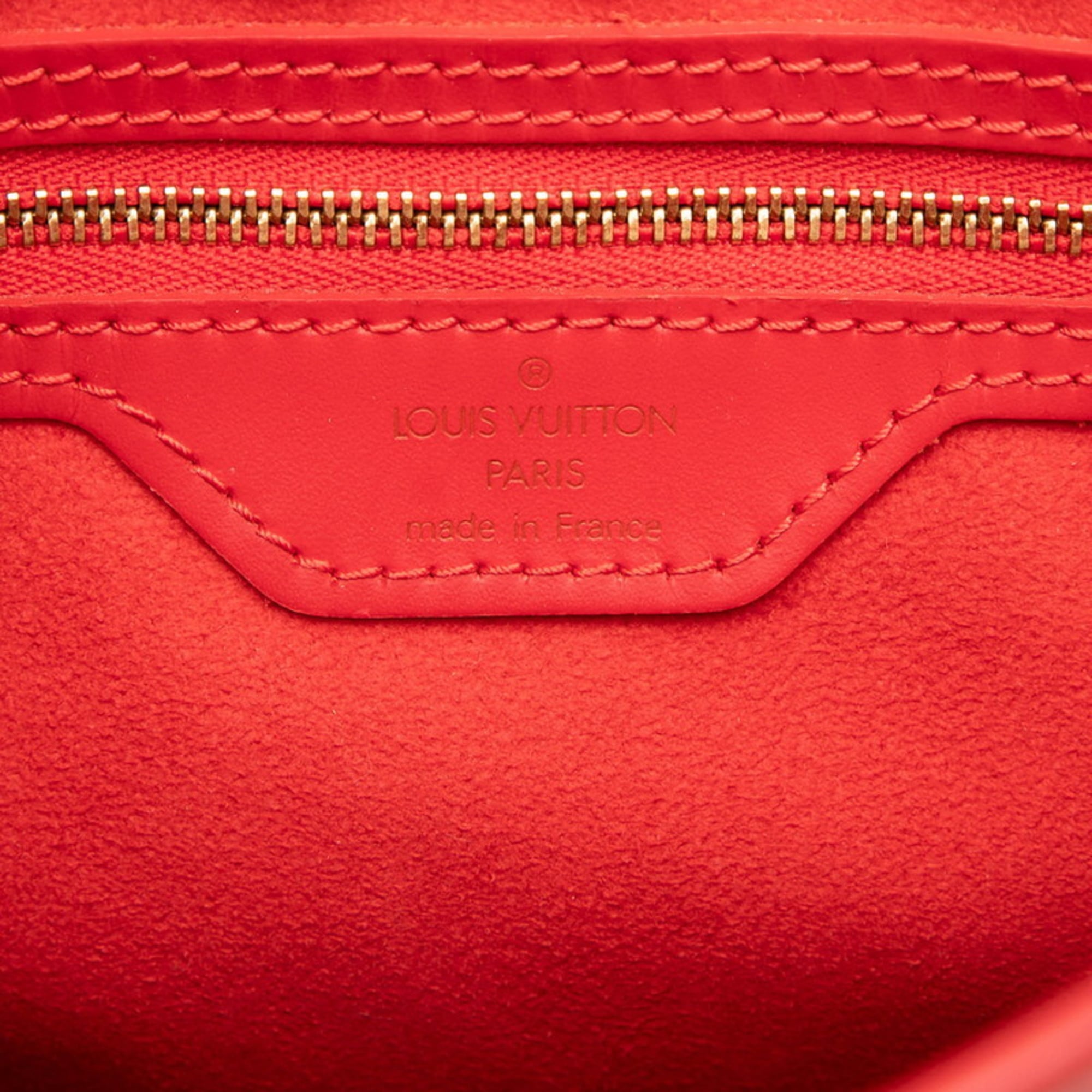 Louis Vuitton Red Color Rouge Leather Handbag (Pre-Owned)