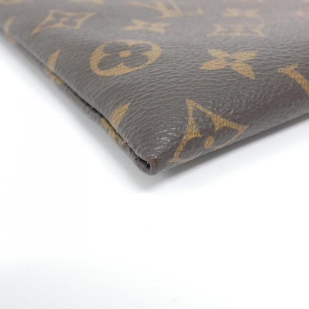 Louis Vuitton Brown Marron Coated Canvas Handbag Pochette (Pre-Owned)