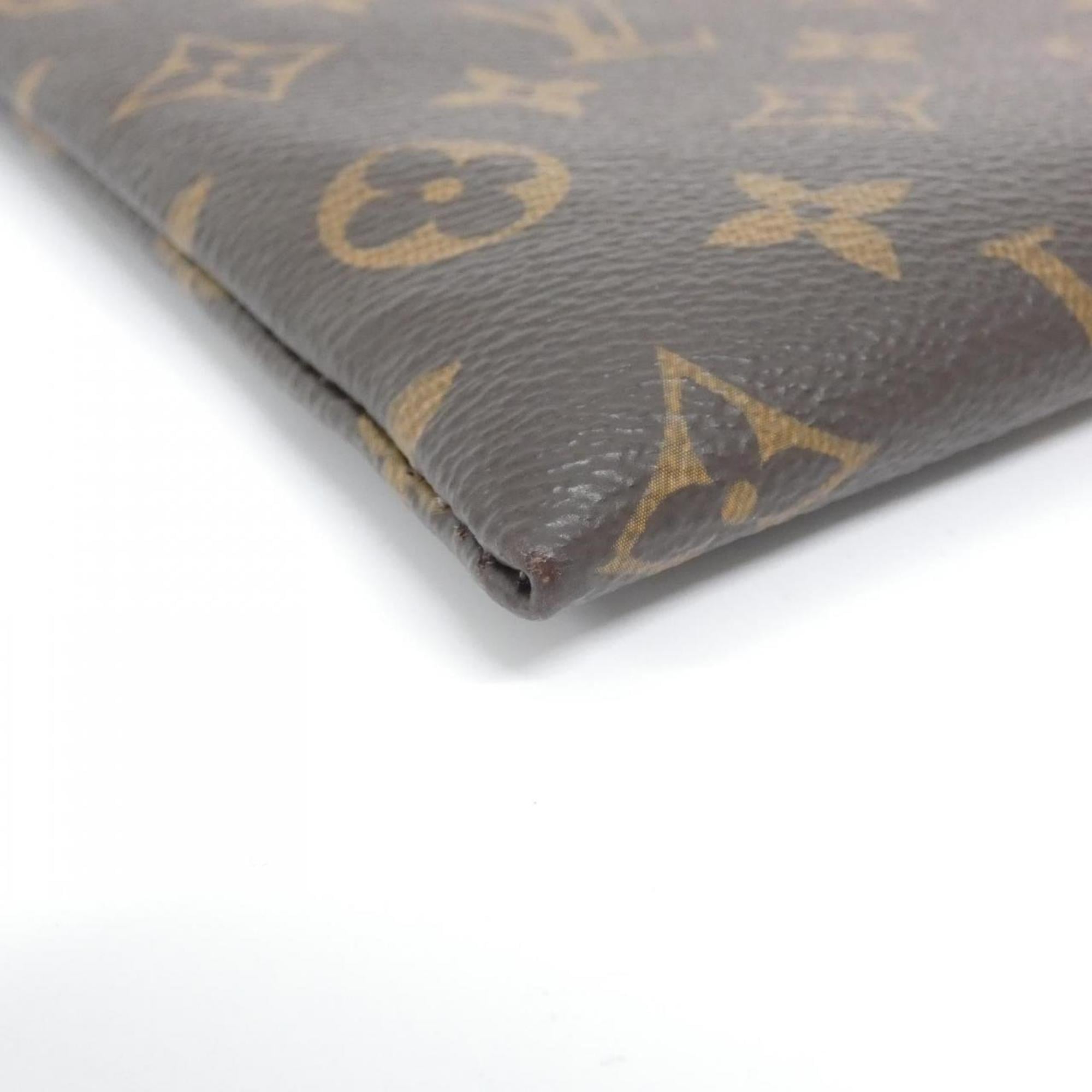 Louis Vuitton Brown Marron Coated Canvas Handbag Pochette (Pre-Owned)