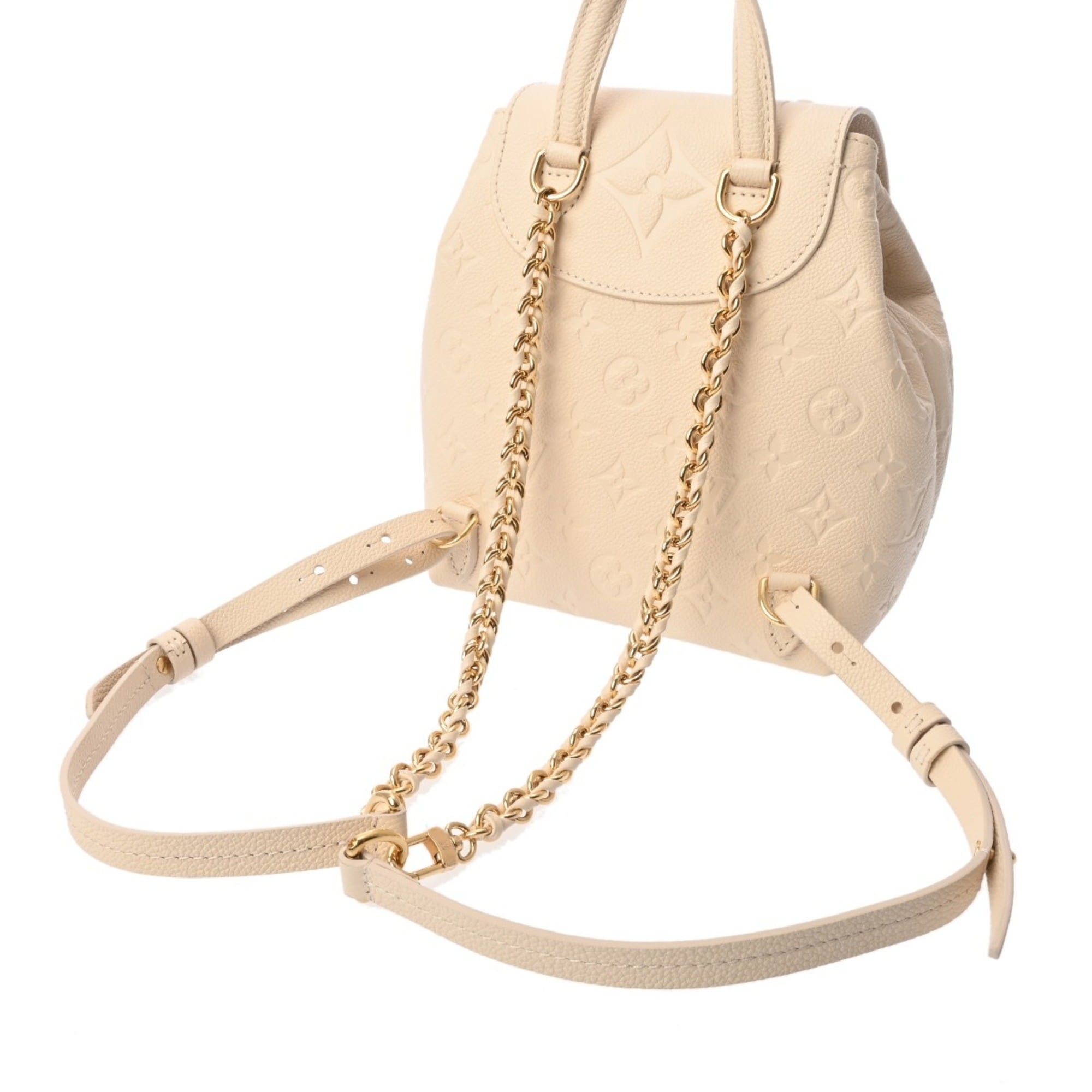 Louis Vuitton White Leather Backpack (Pre-Owned)
