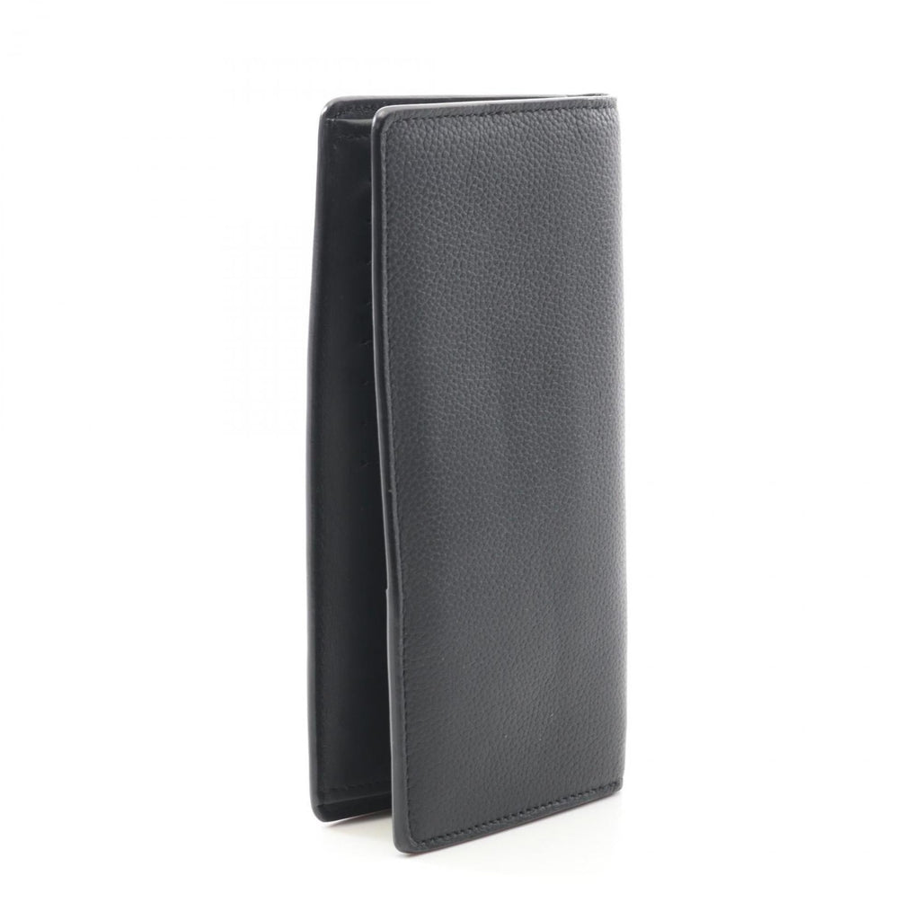 Louis Vuitton Black Leather Long Wallet (Bi-Fold) (Pre-Owned)