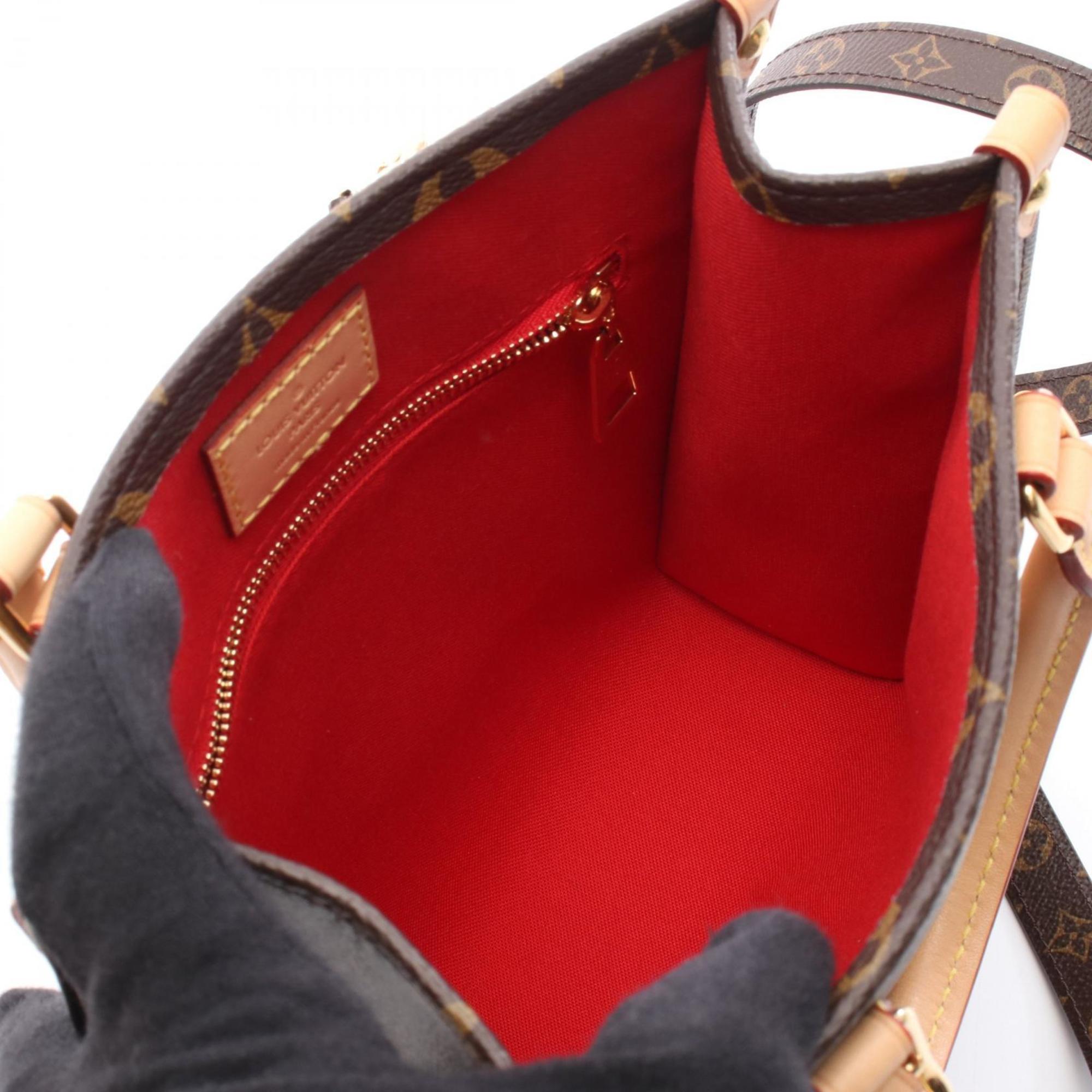 Louis Vuitton Brown Coated Canvas Leather Handbag (Pre-Owned)