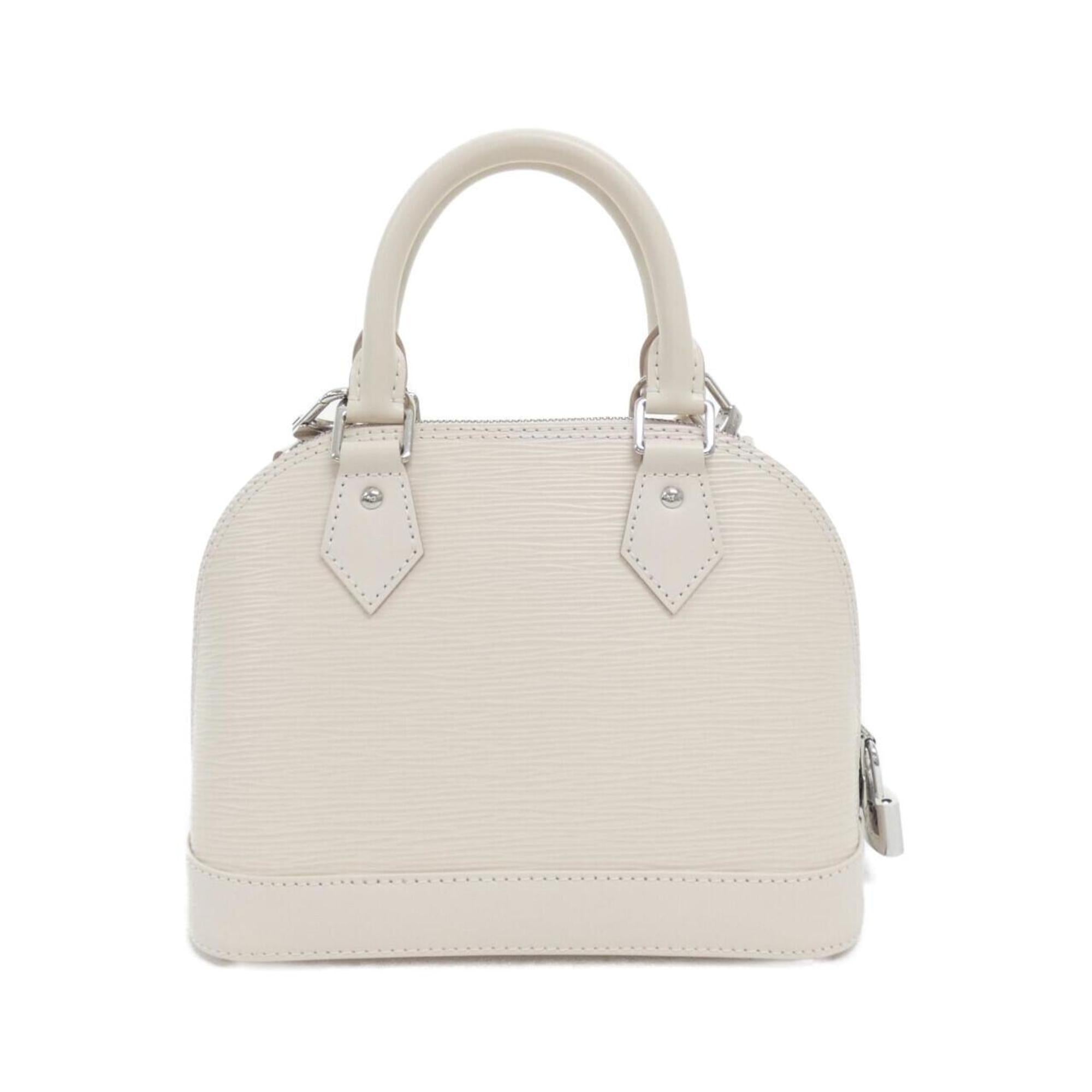 Louis Vuitton Silver Leather Handbag (Pre-Owned)