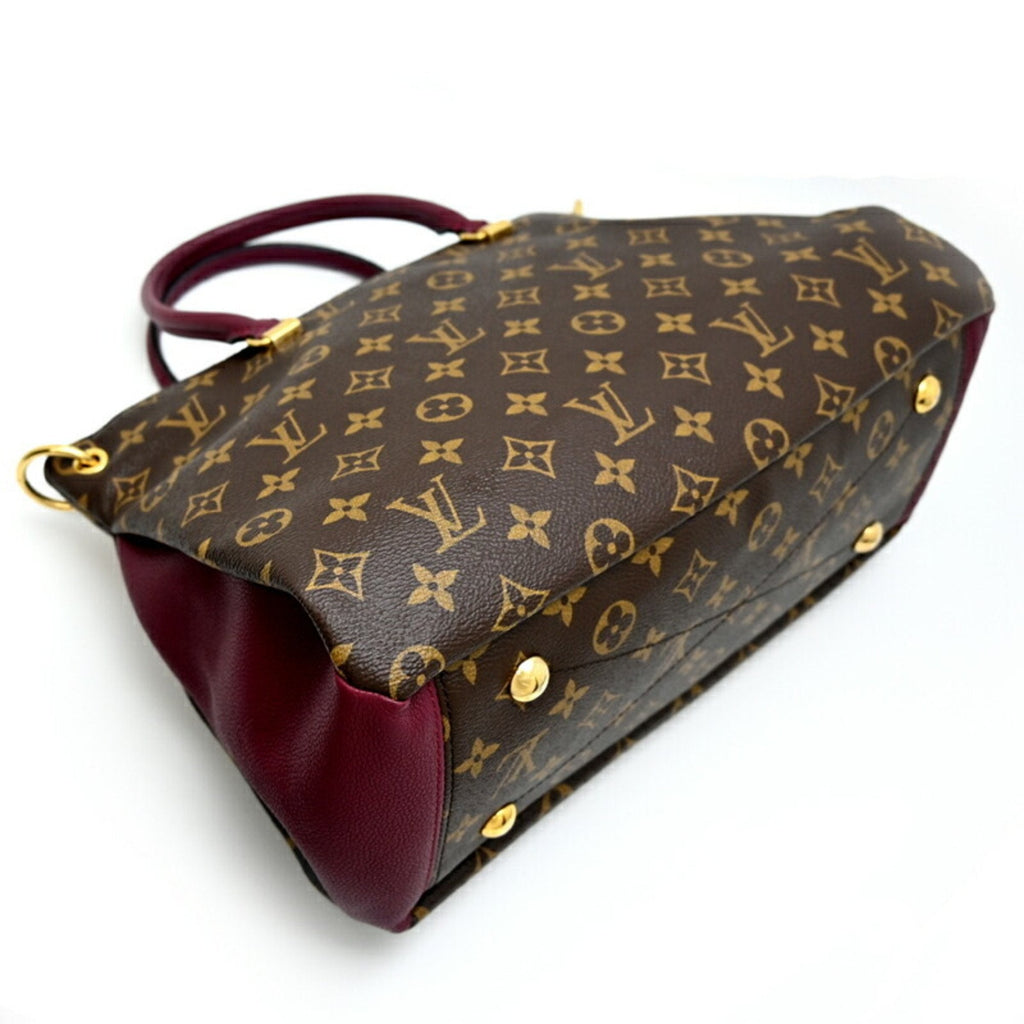 Louis Vuitton Monogram Brown Galle Monogram Purple Monogram Handbag (Pre-Owned)