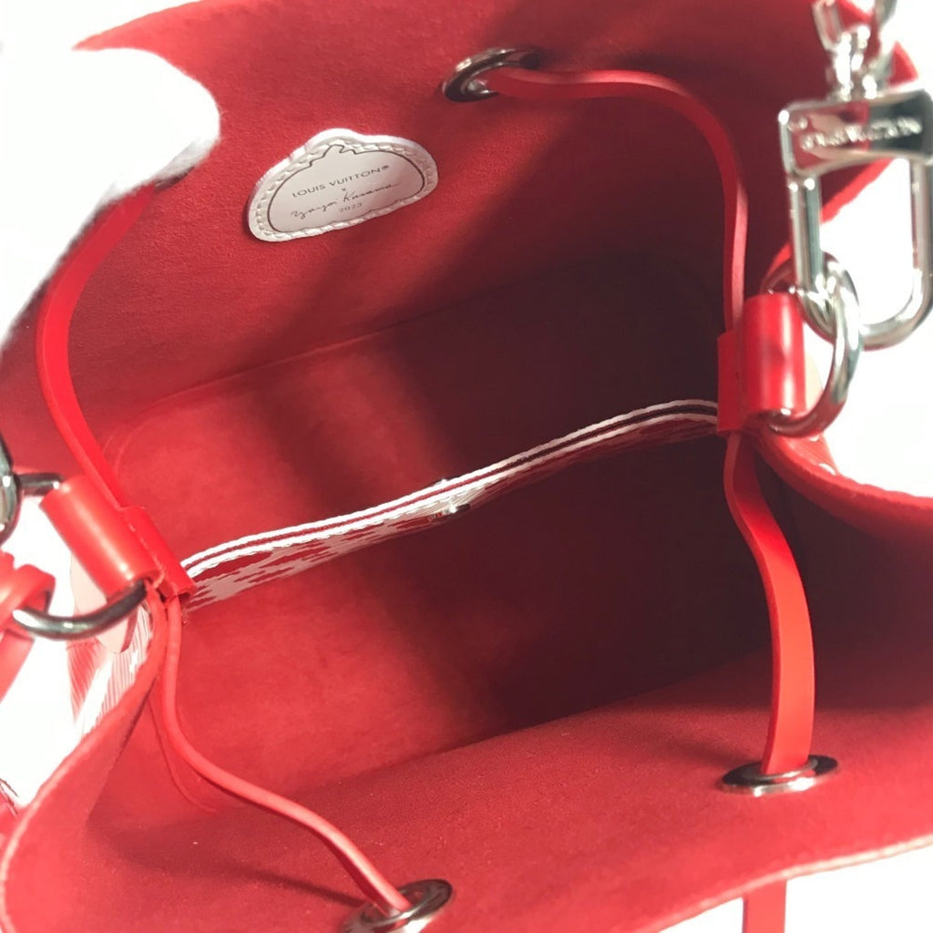 Louis Vuitton Red Color White Epi Leather Handbag Shoulder Bag (Pre-Owned)