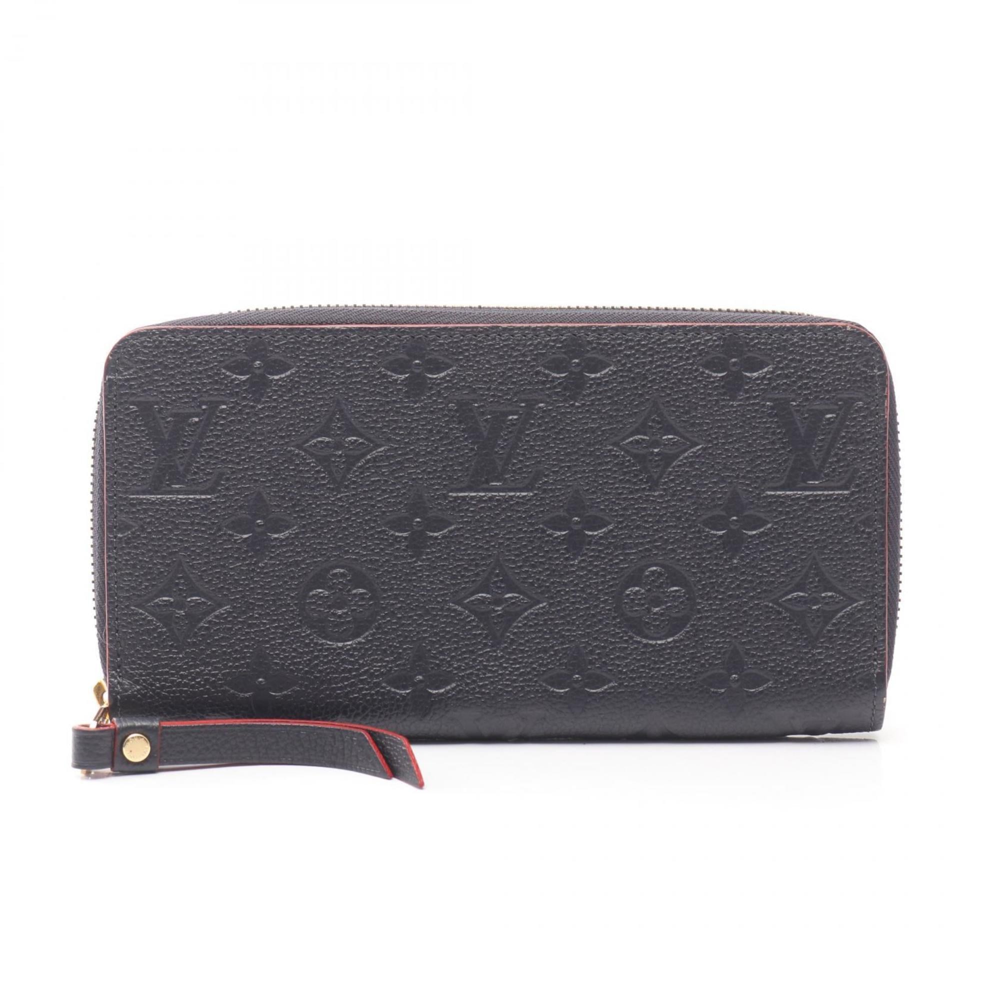 Louis Vuitton Marine Rouge Navy Red Color Monogram Empreinte Long Wallet (Bi-Fold) (Pre-Owned)