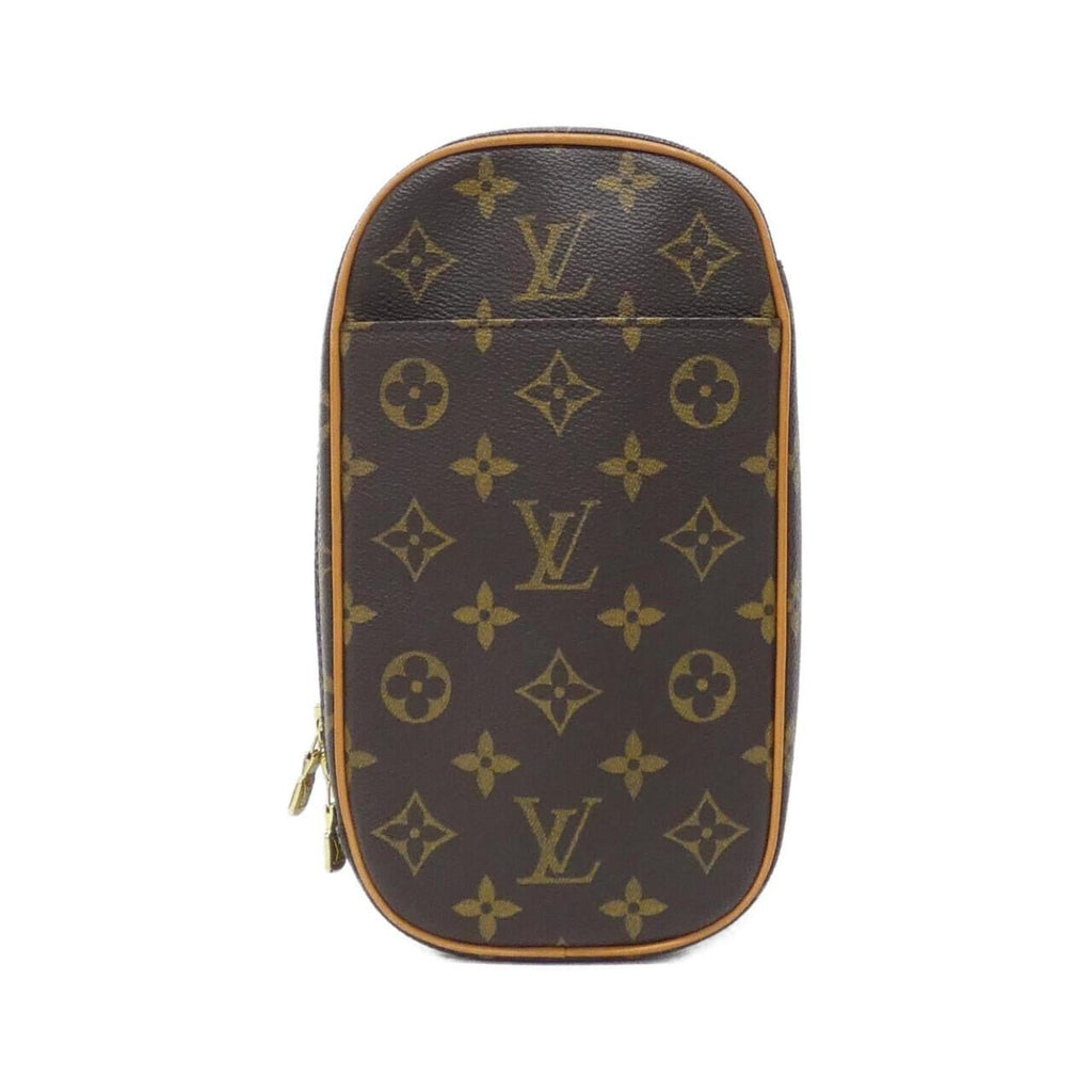 Louis Vuitton Marron Coated Canvas Pochette Shoulder Bag (Pre-Owned)