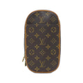 Louis Vuitton Marron Coated Canvas Pochette Shoulder Bag (Pre-Owned)