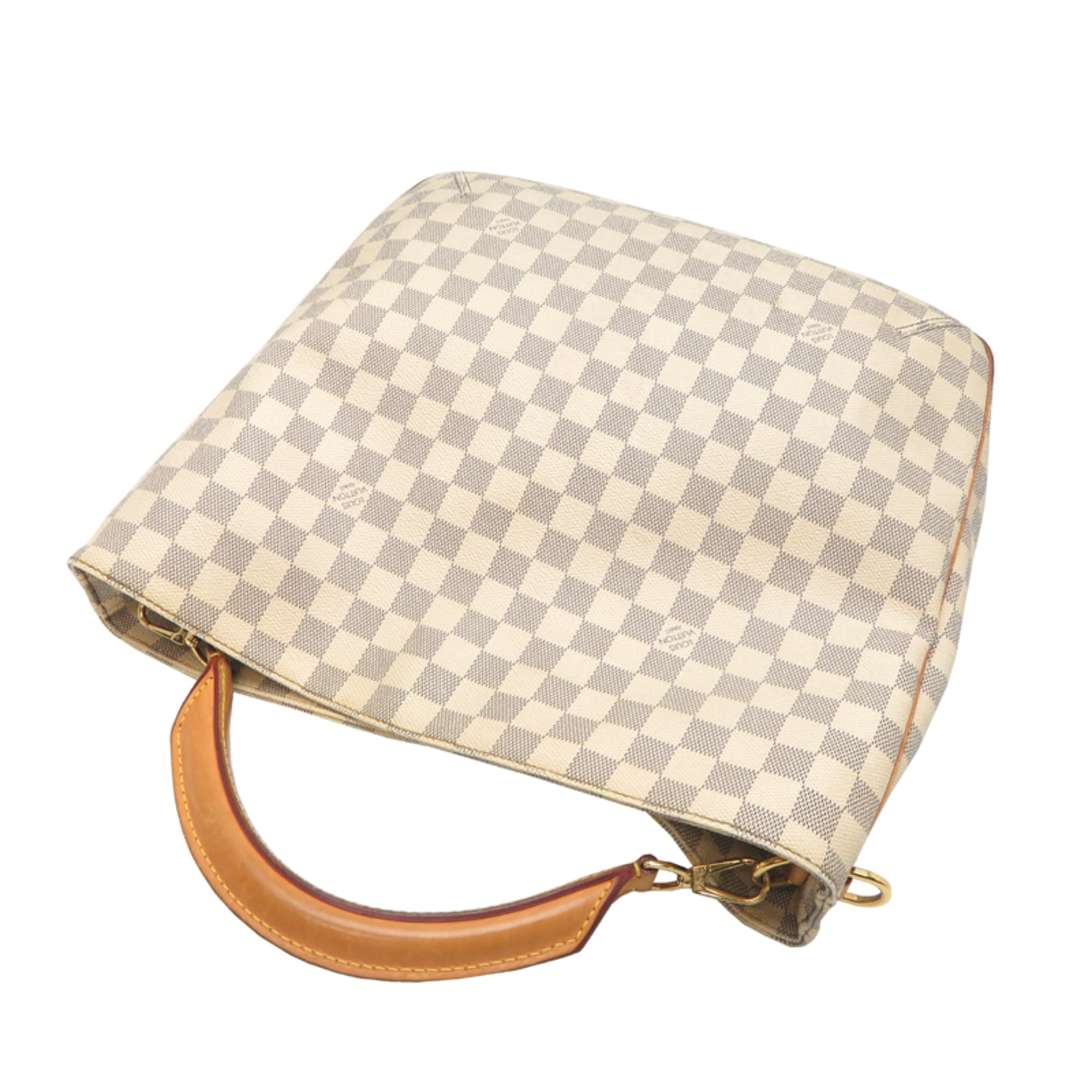 Louis Vuitton White Damier Azur Tote Bag (Pre-Owned)
