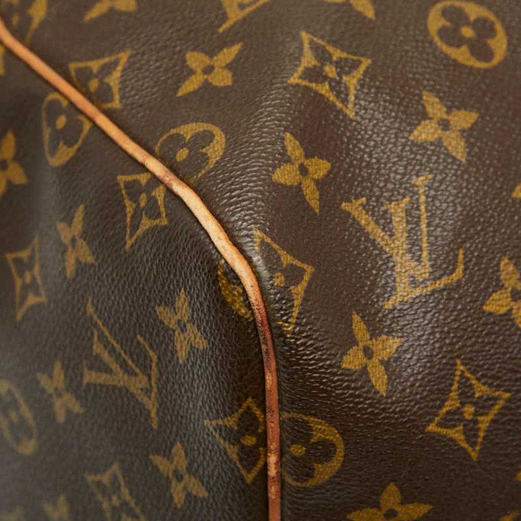 Louis Vuitton Brown Pvc Leather Boston Bag (Pre-Owned)