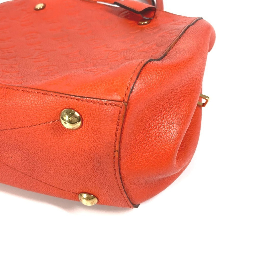 Louis Vuitton Orange Monogram Empreinte Handbag Shoulder Bag Tote Bag (Pre-Owned)