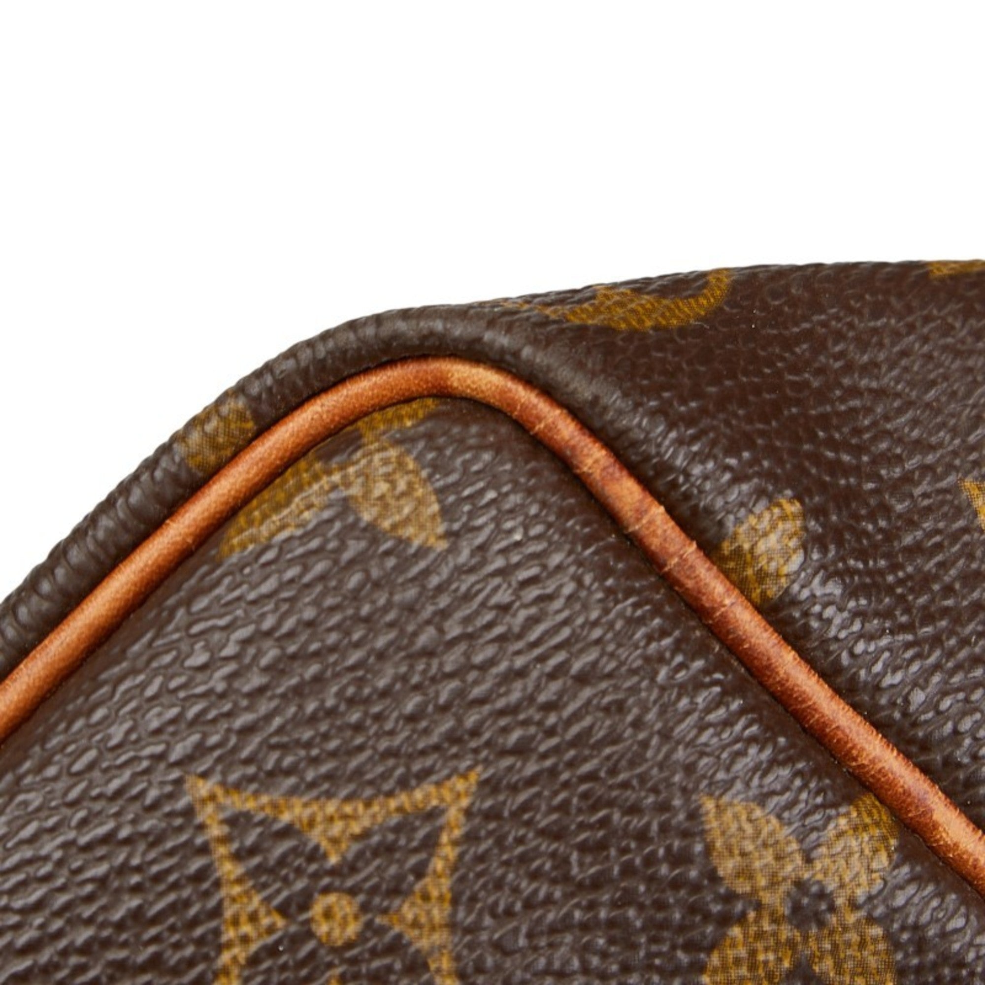 Louis Vuitton Brown Pvc Leather Boston Bag (Pre-Owned)