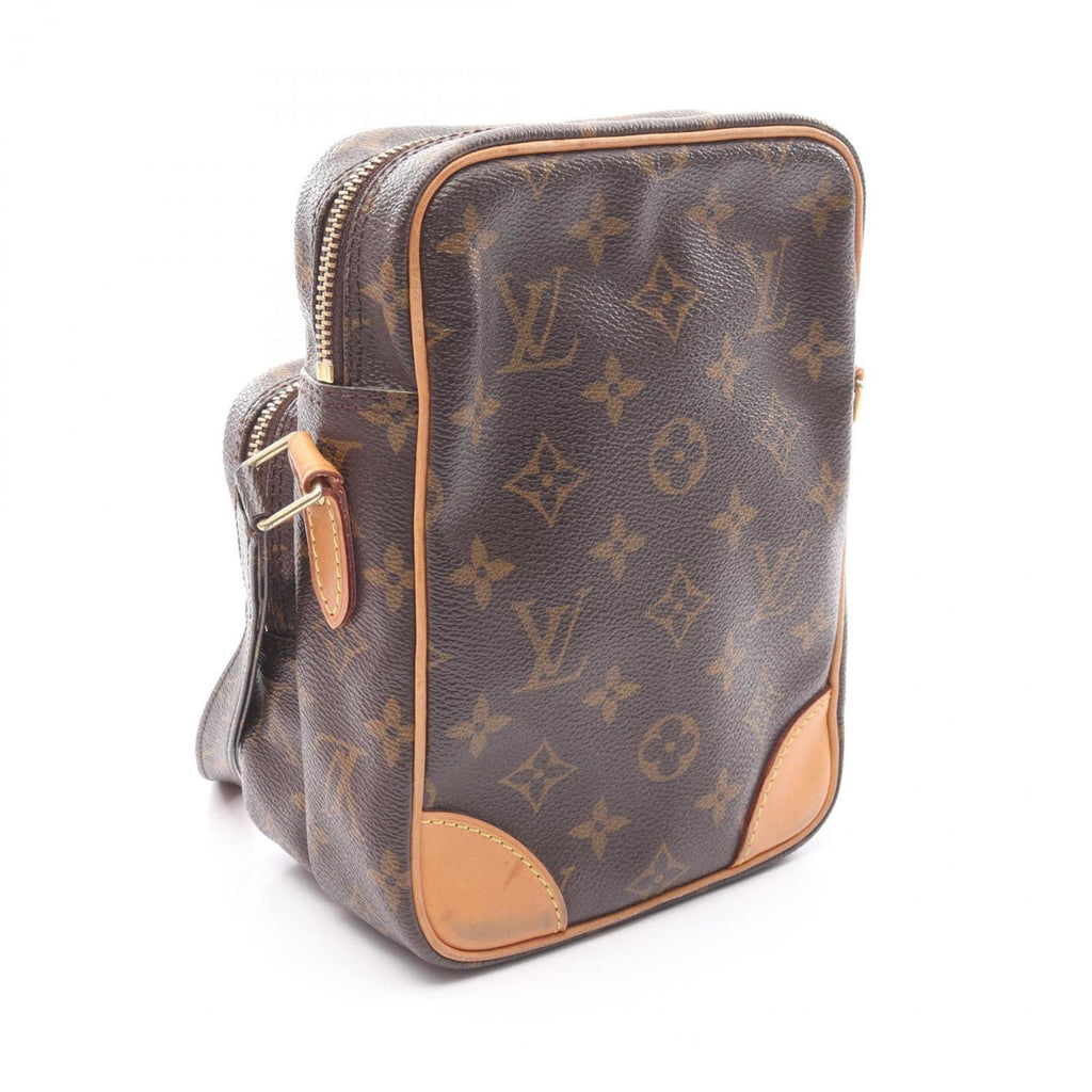 Louis Vuitton Brown Coated Canvas Leather Shoulder Bag (Pre-Owned)