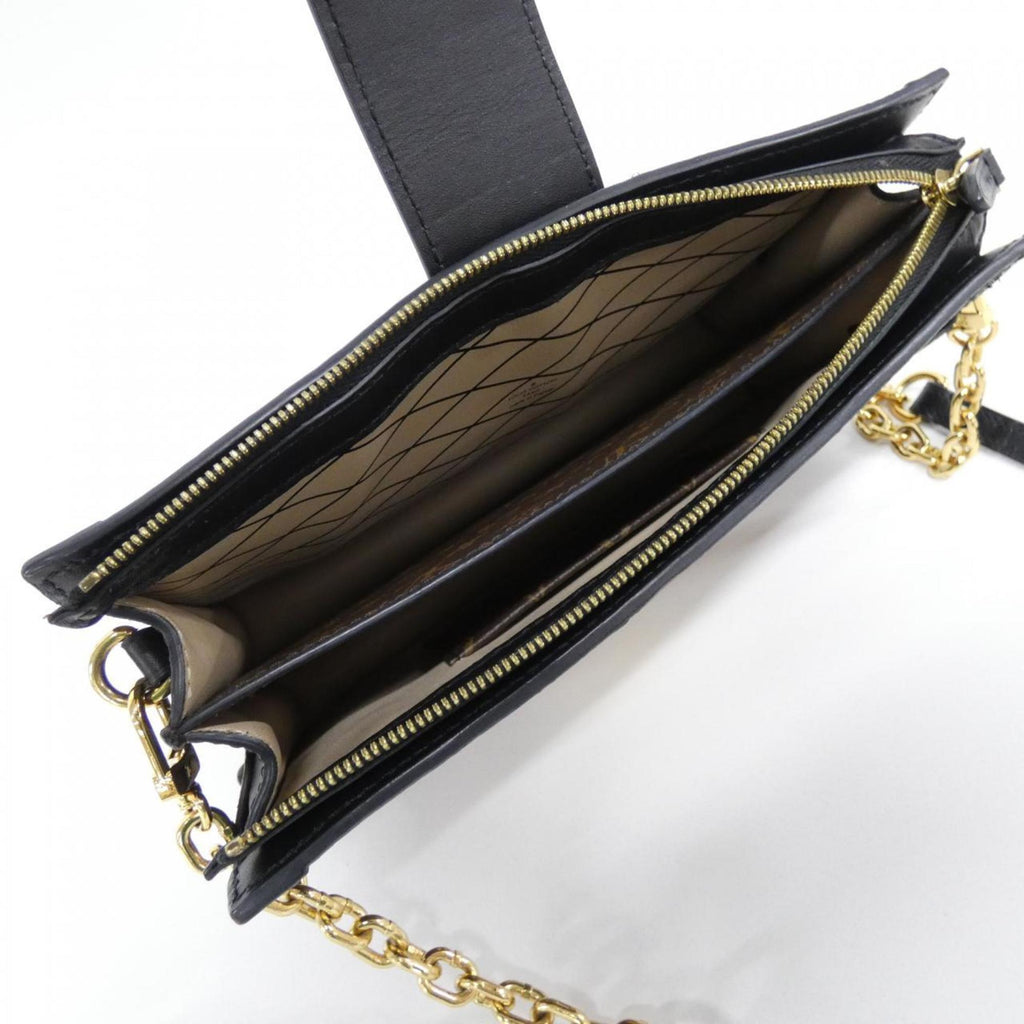 Louis Vuitton Marron Coated Canvas Shoulder Bag (Pre-Owned)