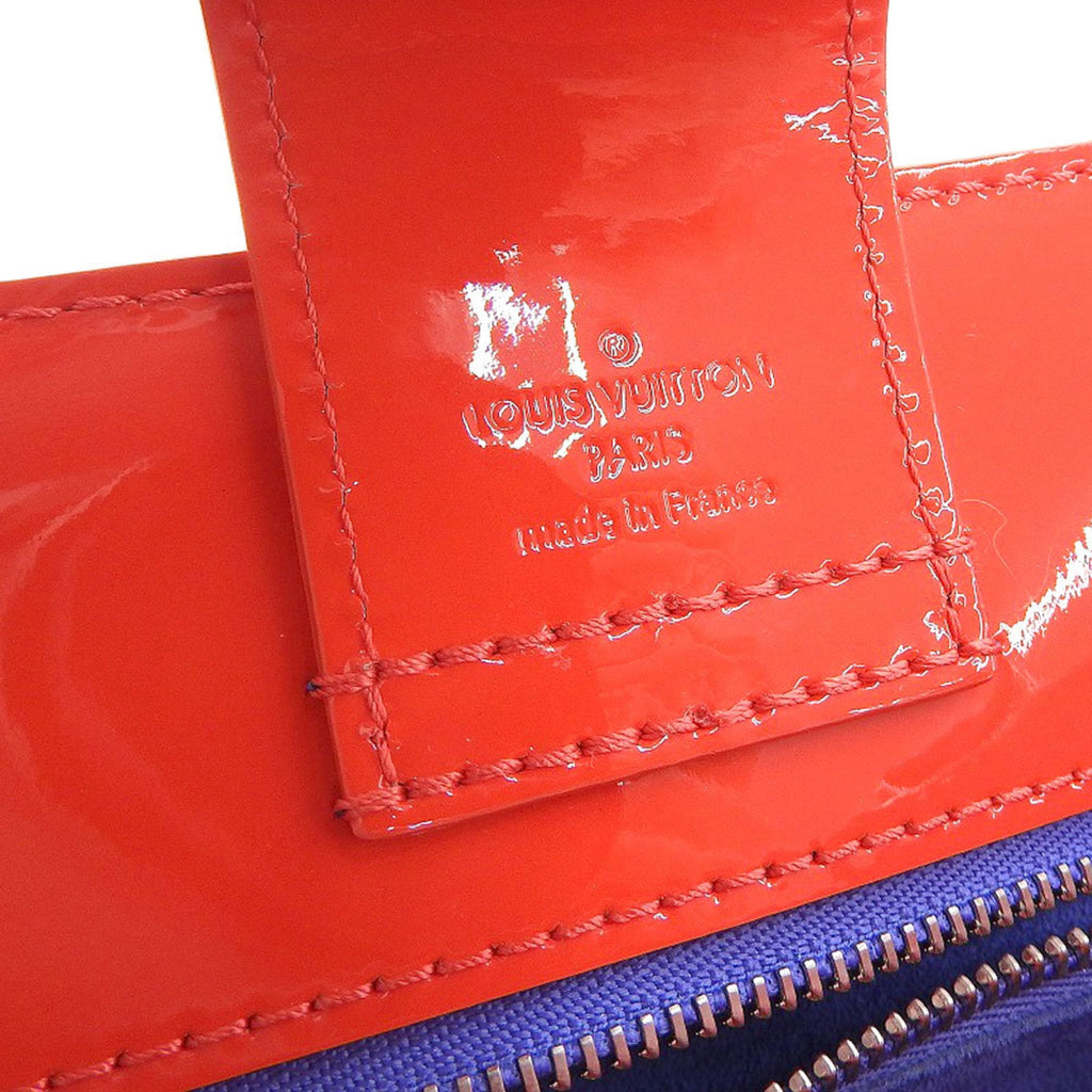 Louis Vuitton Blue Red Color Vernis Leather Tote Bag (Pre-Owned)