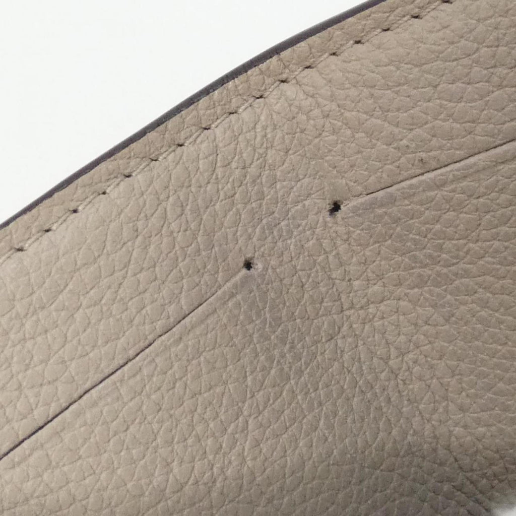 Louis Vuitton Grayish Leather Wallet (Tri-Fold) (Pre-Owned)