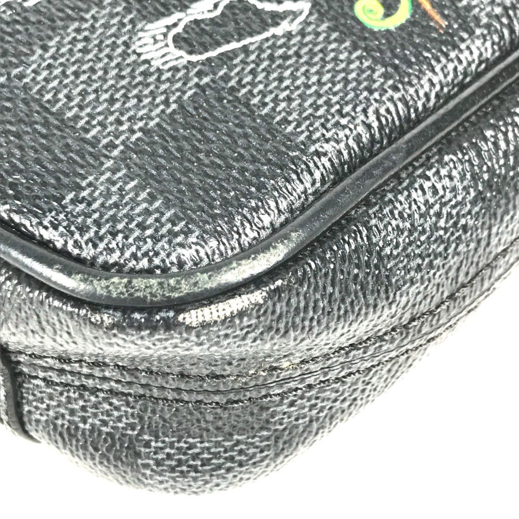 Louis Vuitton Black Damier Graphite Pochette Shoulder Bag (Pre-Owned)