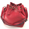 Louis Vuitton Castilian Red Red Color Epi Leather Shoulder Bag (Pre-Owned)