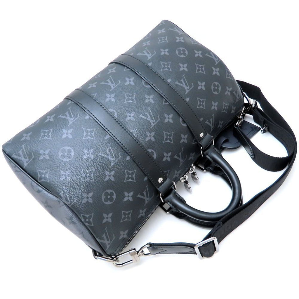 Louis Vuitton Black Monogram Eclipse Monogram Eclipse Boston Bag (Pre-Owned)