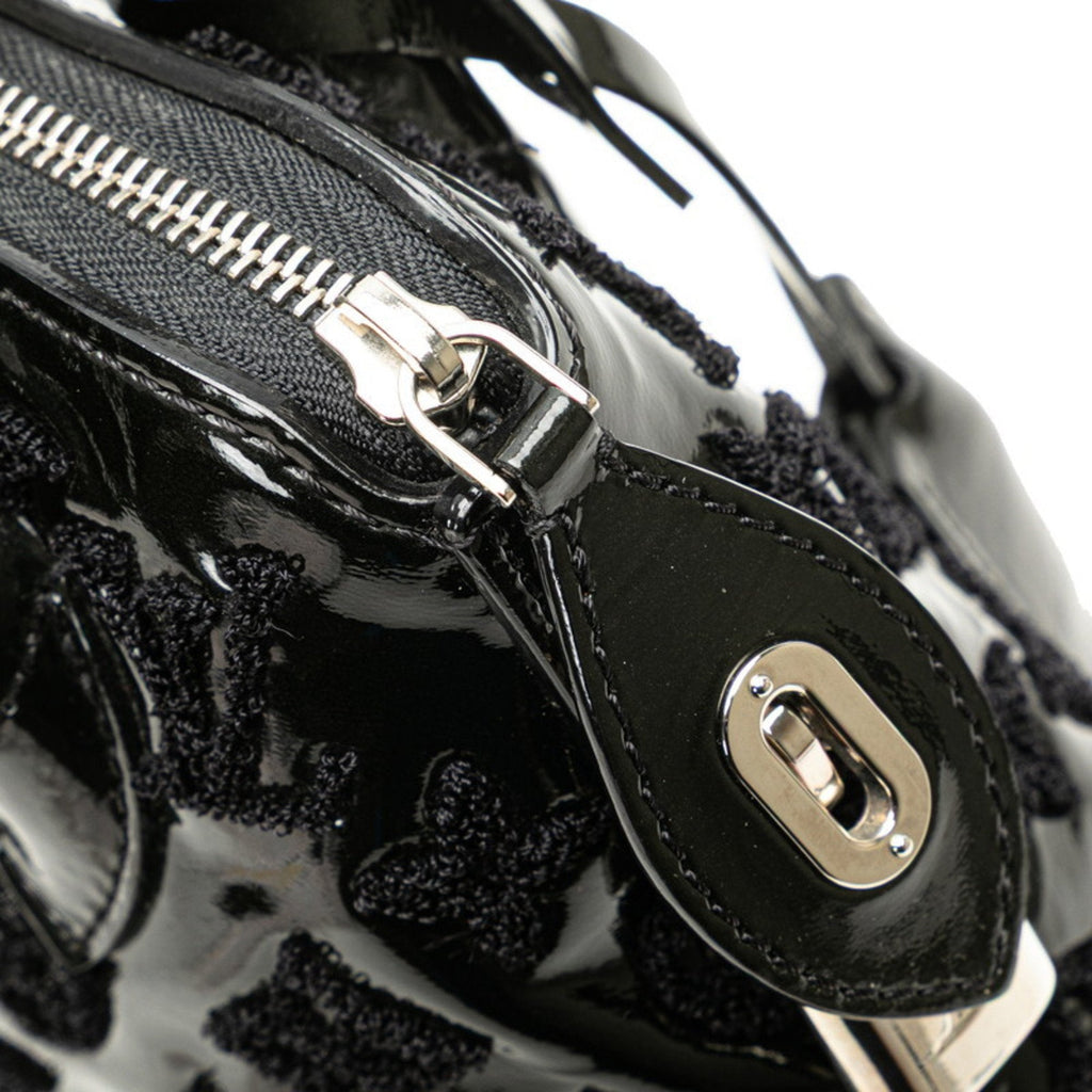 Louis Vuitton Black Noir Patent Leather Handbag (Pre-Owned)