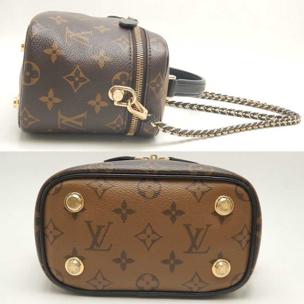 Louis Vuitton Brown Pvc Shoulder Bag Vanity Bag (Pre-Owned)