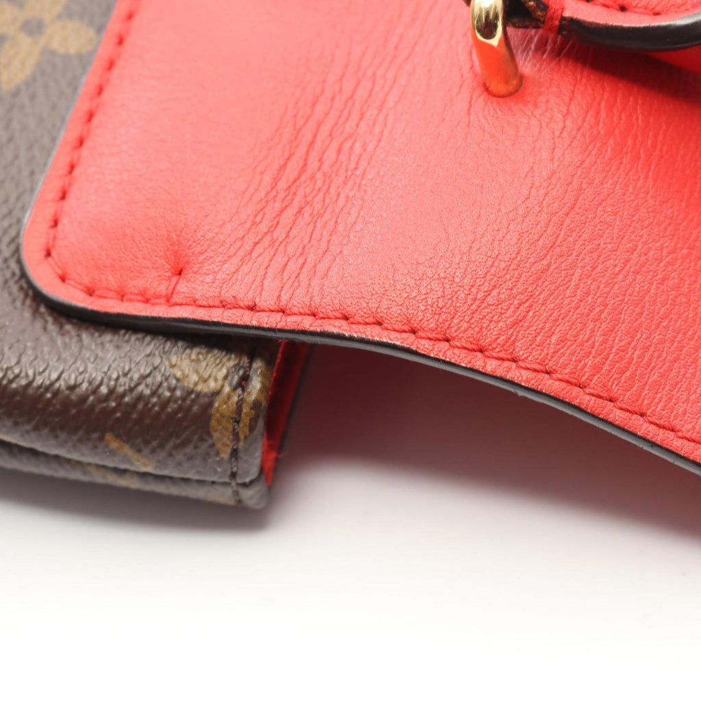 Louis Vuitton Brown Coquelicots Monogram Red Color Coated Canvas Leather Handbag (Pre-Owned)