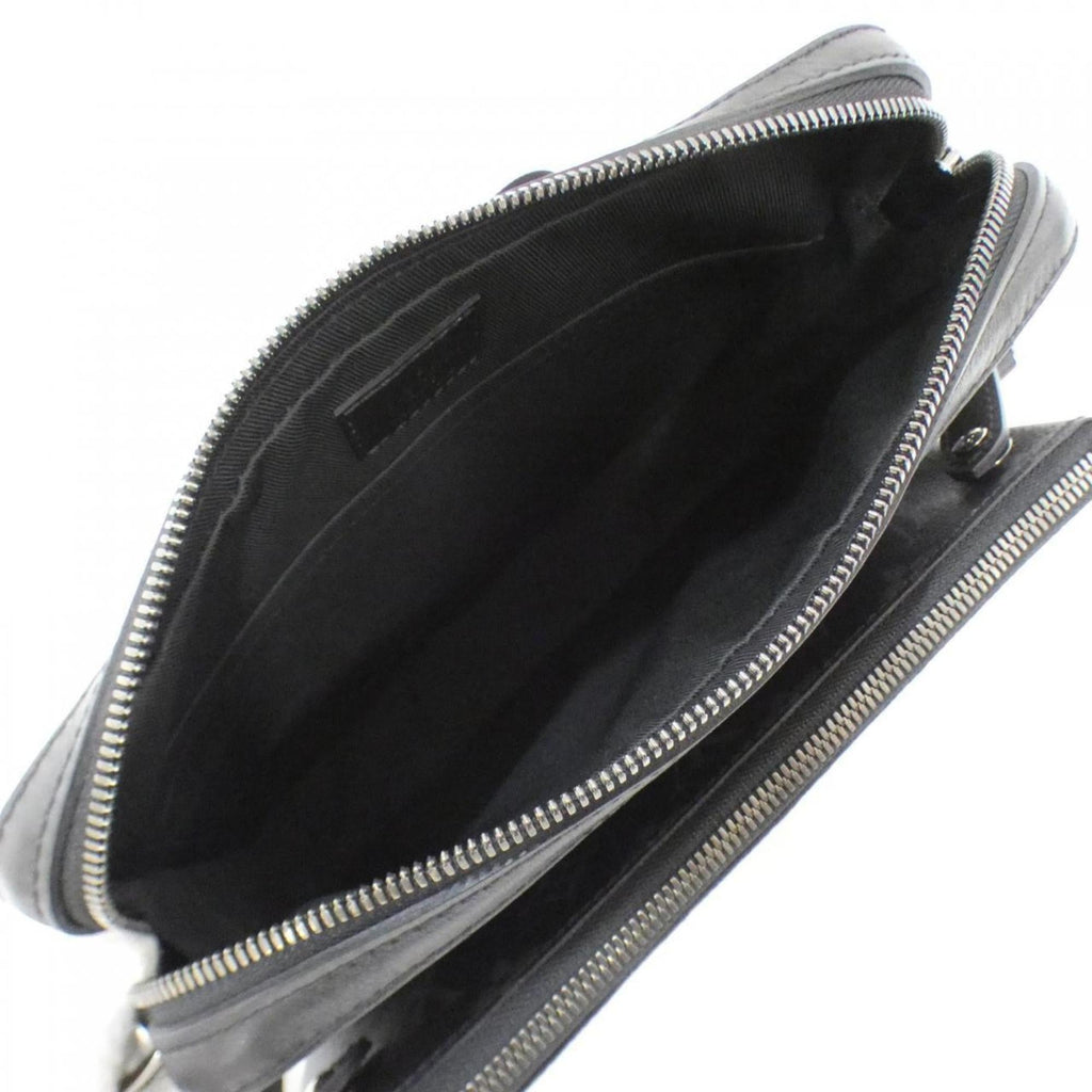 Louis Vuitton Black Gris Coated Canvas Shoulder Bag (Pre-Owned)