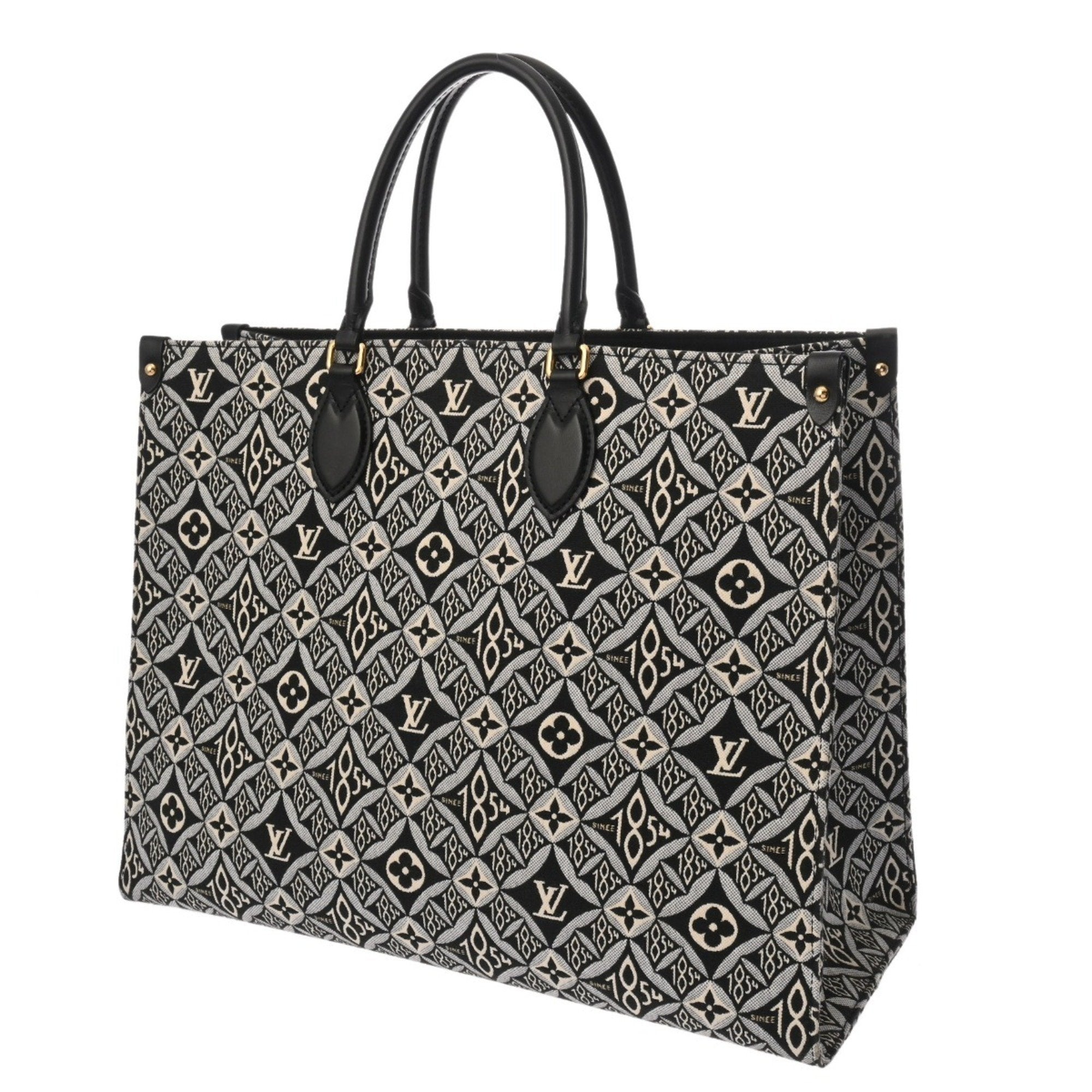 Louis Vuitton Black White Monogram Handbag (Pre-Owned)