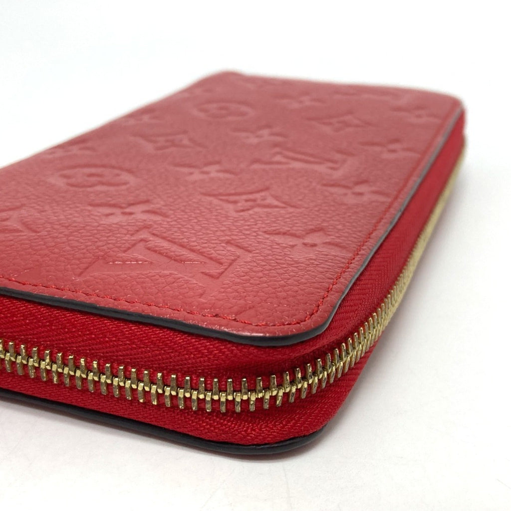Louis Vuitton Monogram Empreinte Cerise Red Color Monogram Empreinte Long Wallet (Bi-Fold) (Pre-Owned)