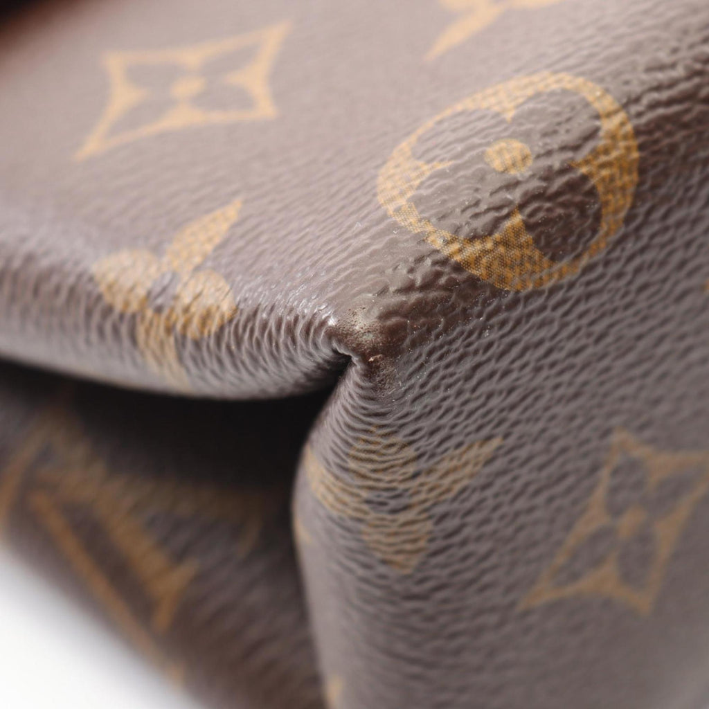 Louis Vuitton Brown Coquelicots Monogram Red Color Coated Canvas Leather Handbag (Pre-Owned)