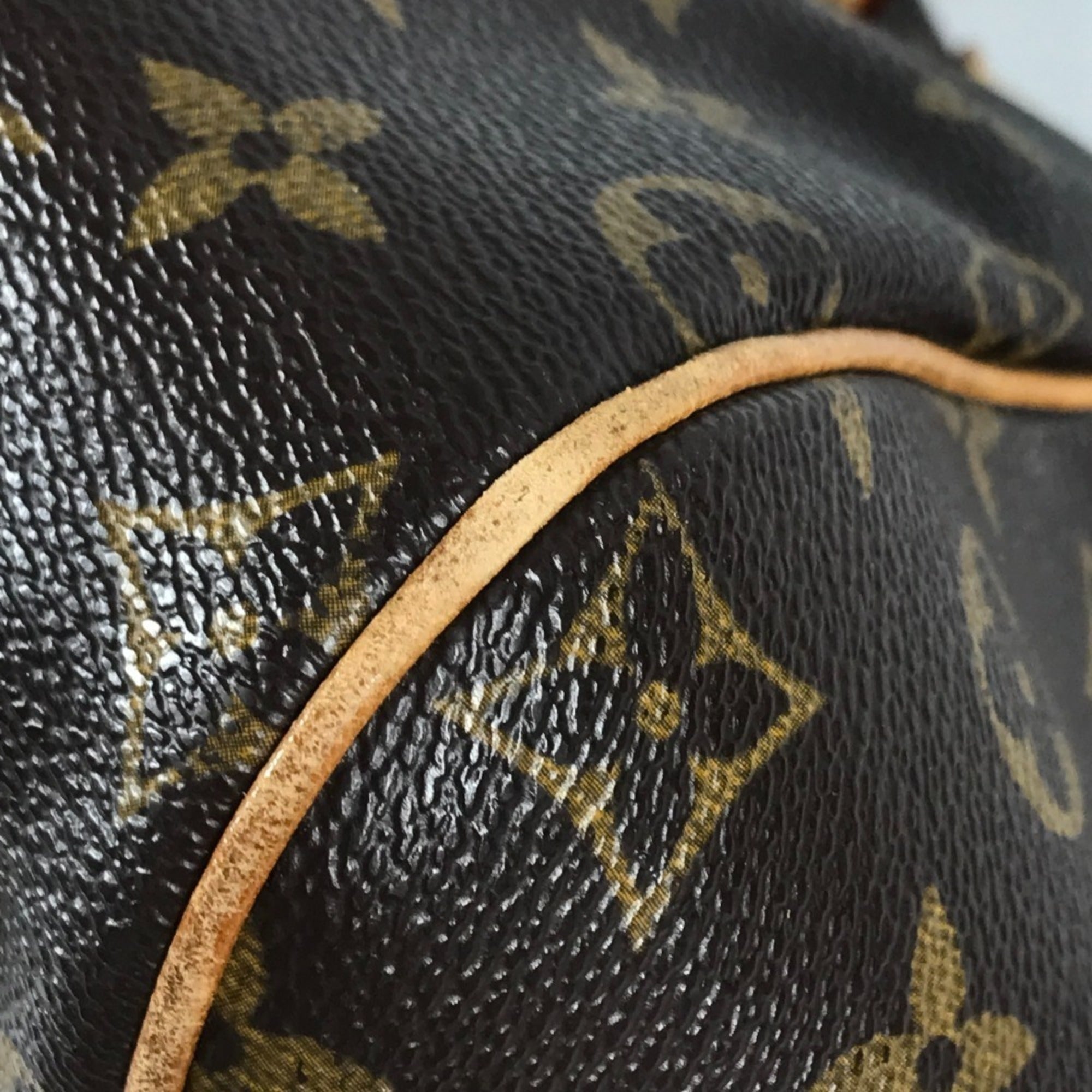 Louis Vuitton Brown Monogram Canvas Shoulder Bag Tote Bag (Pre-Owned)