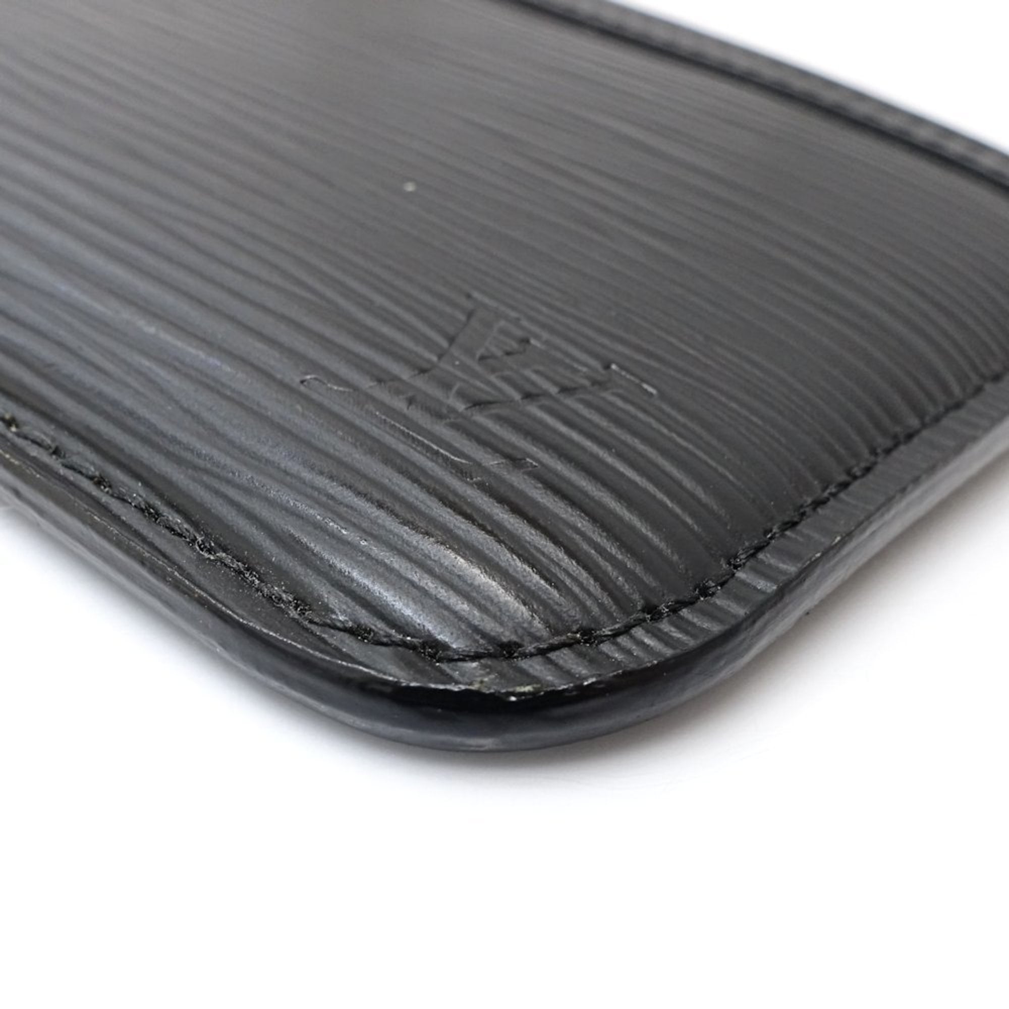 Louis Vuitton Noir Epi Leather Coin Purse/Coin Case (Pre-Owned)