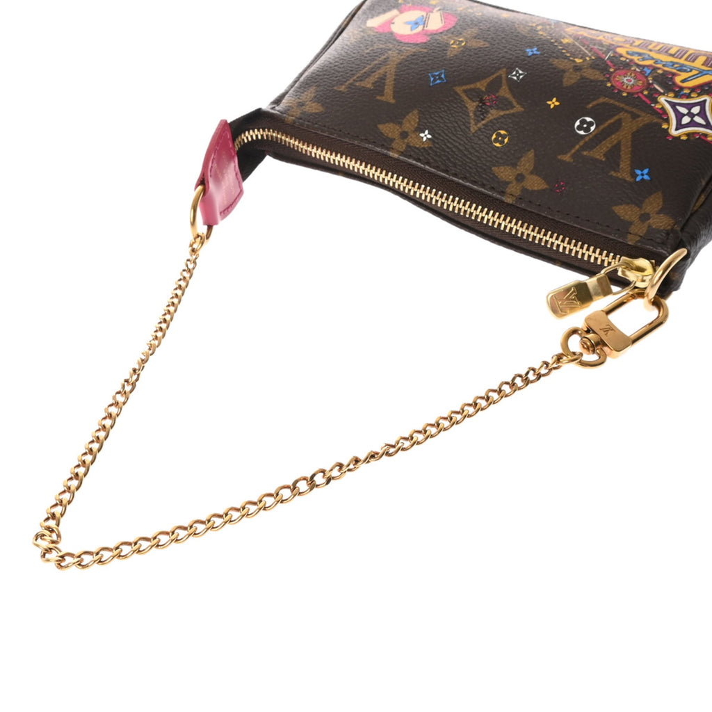 Louis Vuitton Brown Canvas Monogram Pochette Pouch (Pre-Owned)