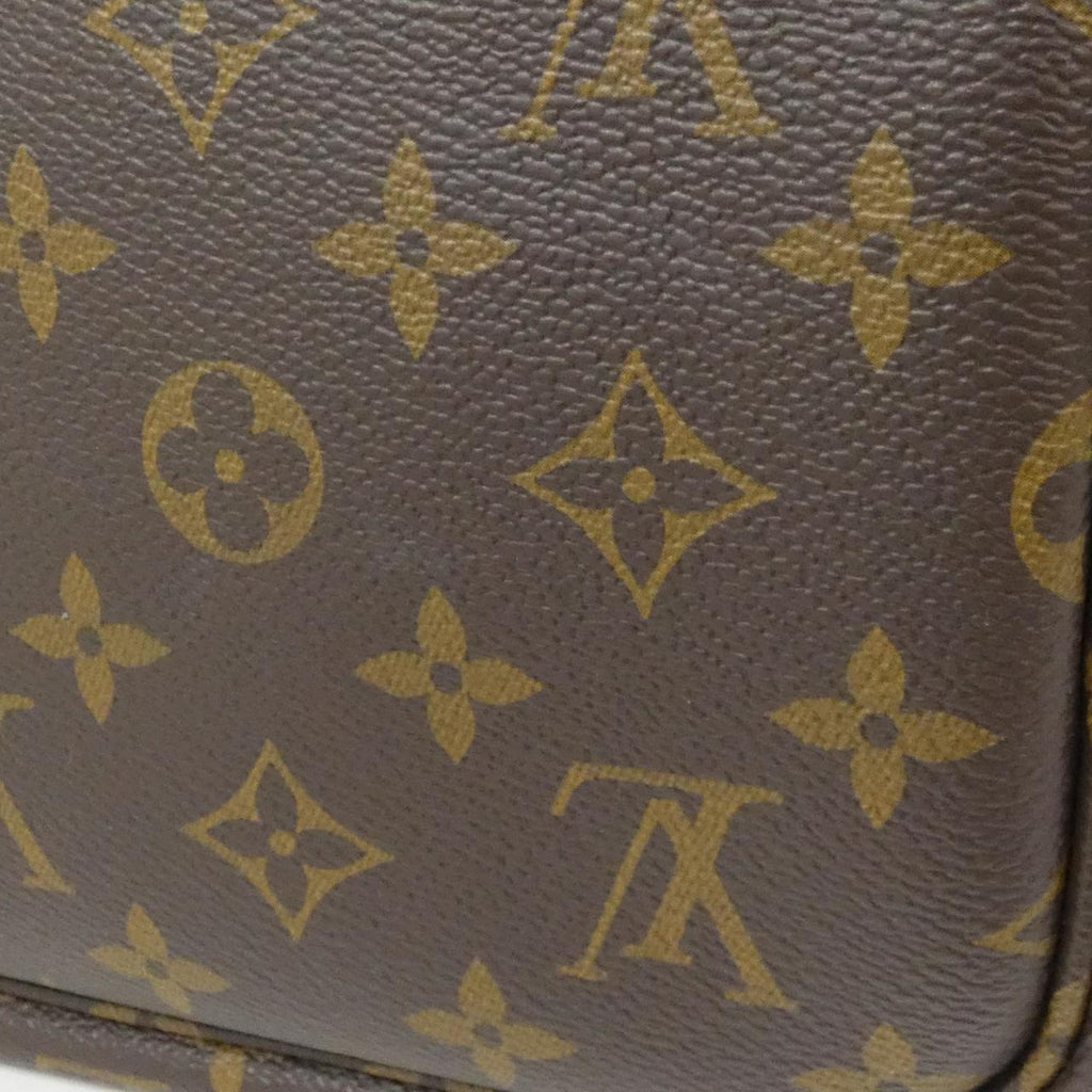 Louis Vuitton Brown Coated Canvas Leather Handbag (Pre-Owned)