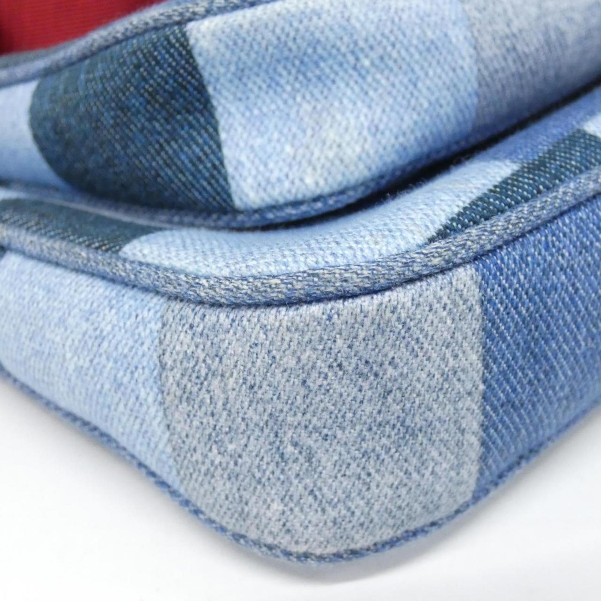 Louis Vuitton Blue Rouge Canvas Pochette Pouch Shoulder Bag (Pre-Owned)
