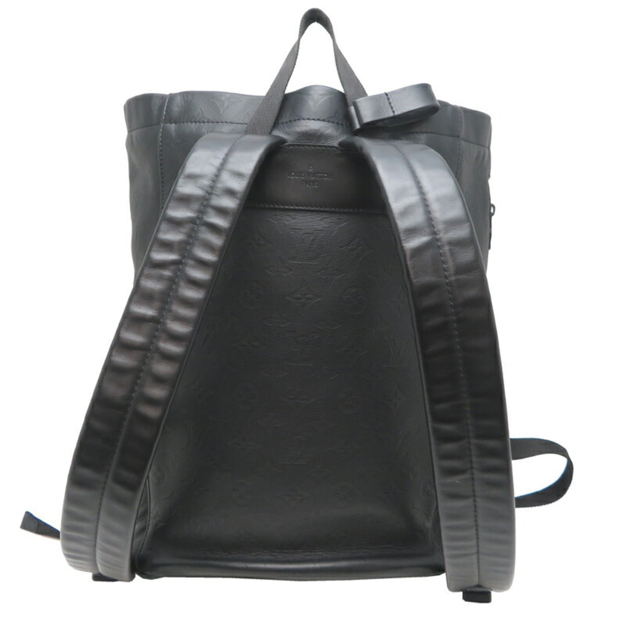 Louis Vuitton Monogram Shadow Black Noir Monogram Shadow Backpack (Pre-Owned)