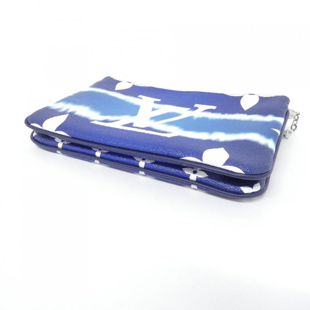 Louis Vuitton Blue White Coated Canvas Pochette Shoulder Bag (Pre-Owned)