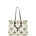 Louis Vuitton Black Brown Lv Off White Pvc Leather Shoulder Bag Tote Bag (Pre-Owned)