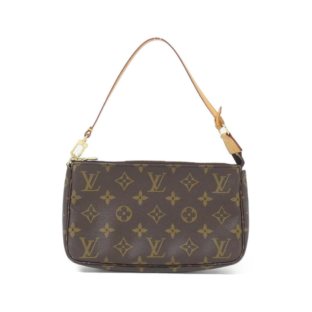 Louis Vuitton Marron Coated Canvas Pouch (Pre-Owned)