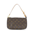 Louis Vuitton Marron Coated Canvas Pouch (Pre-Owned)